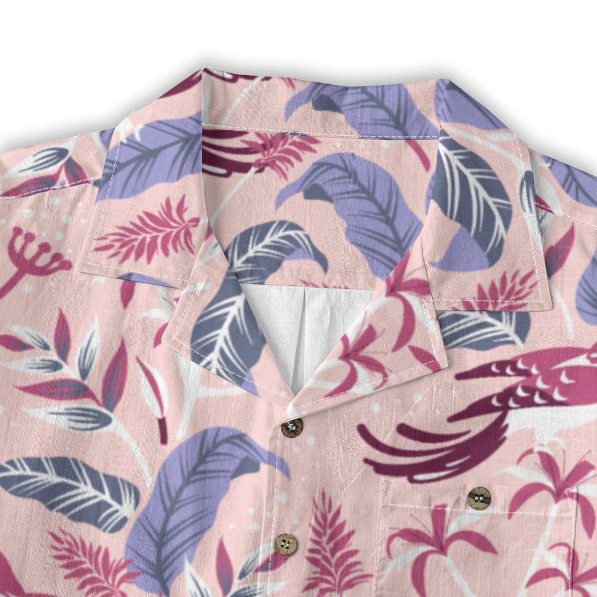 "Tropical Avian Whispers" Hawaiian Shirt - 100% Cotton
