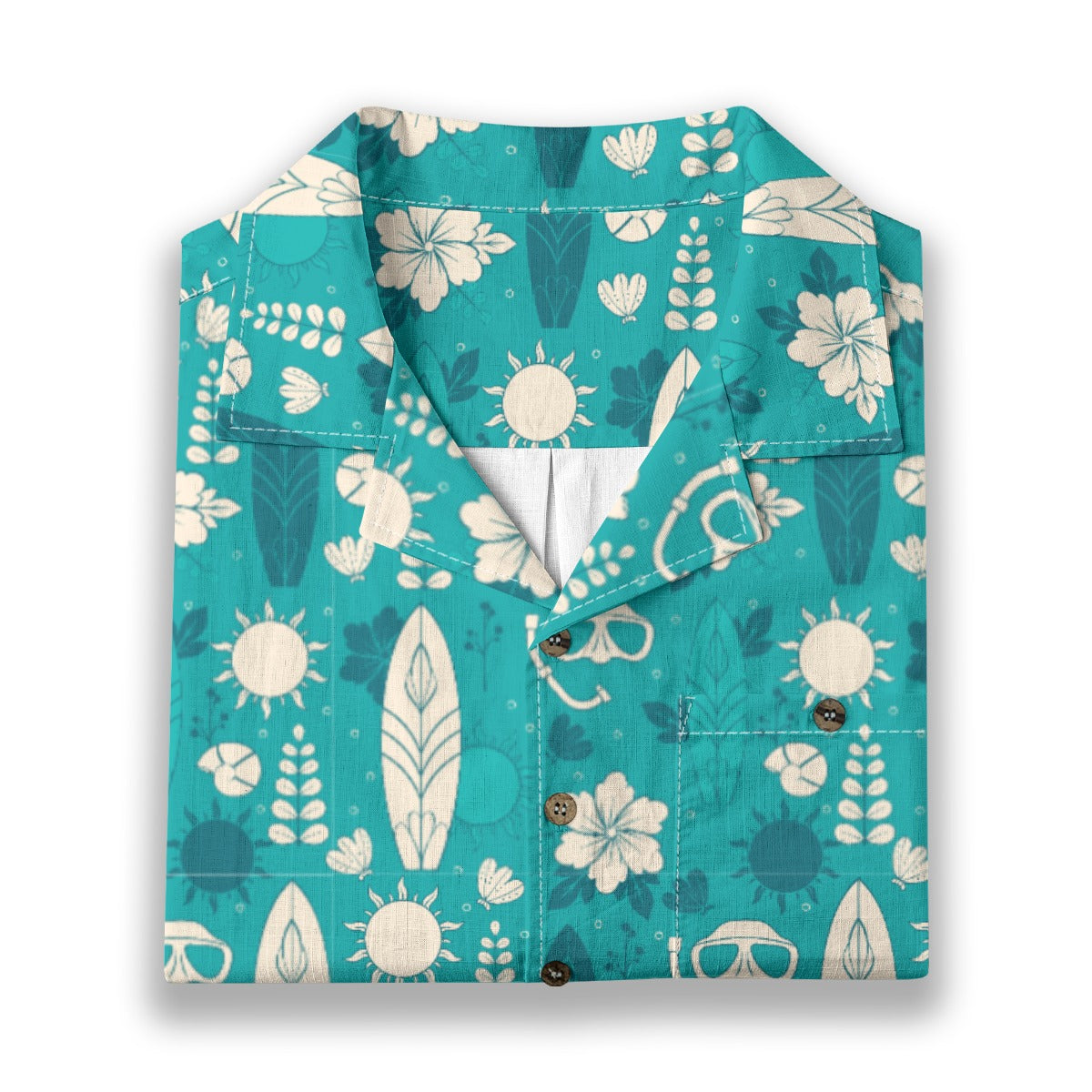"Surf's Up! Dive Down!" Hawaiian Shirt - 100% Cotton