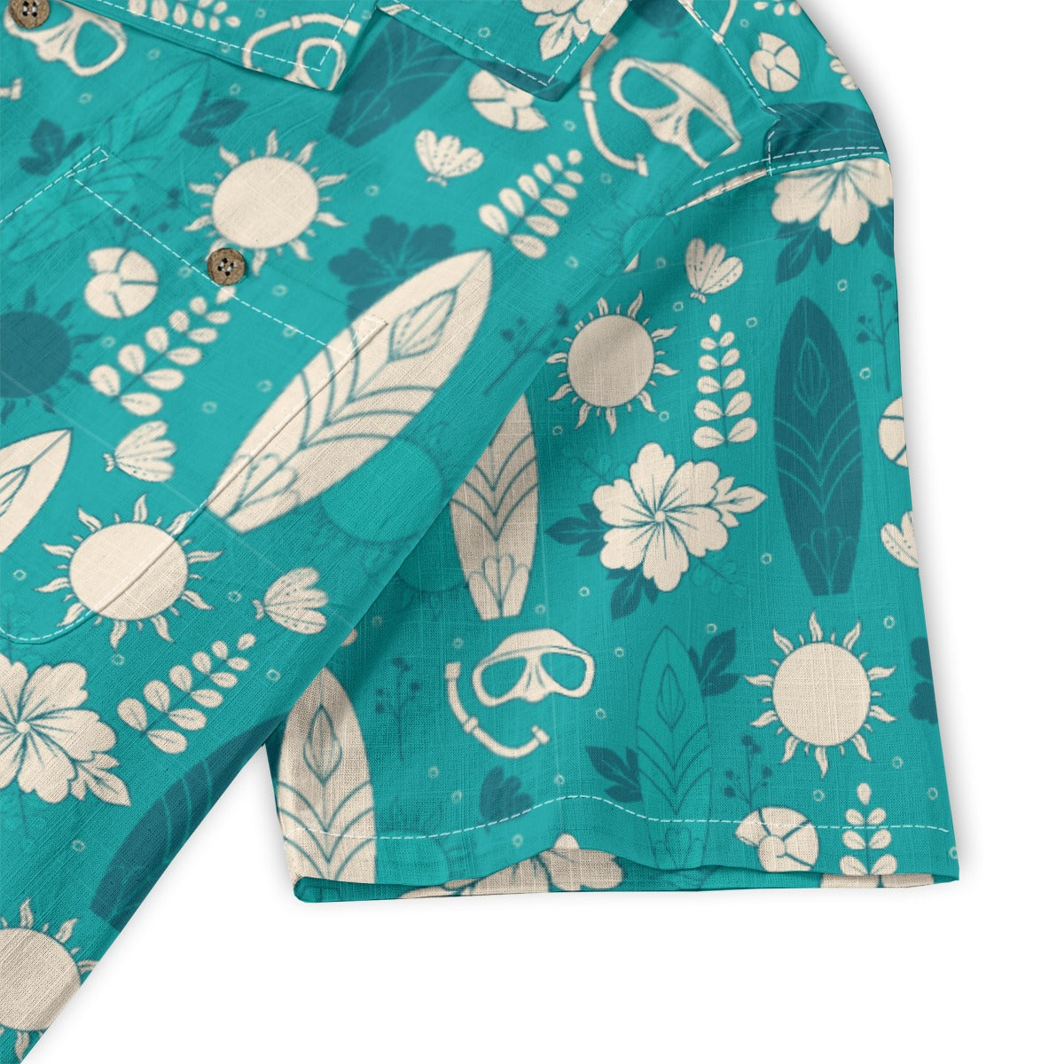 "Surf's Up! Dive Down!" Hawaiian Shirt - 100% Cotton