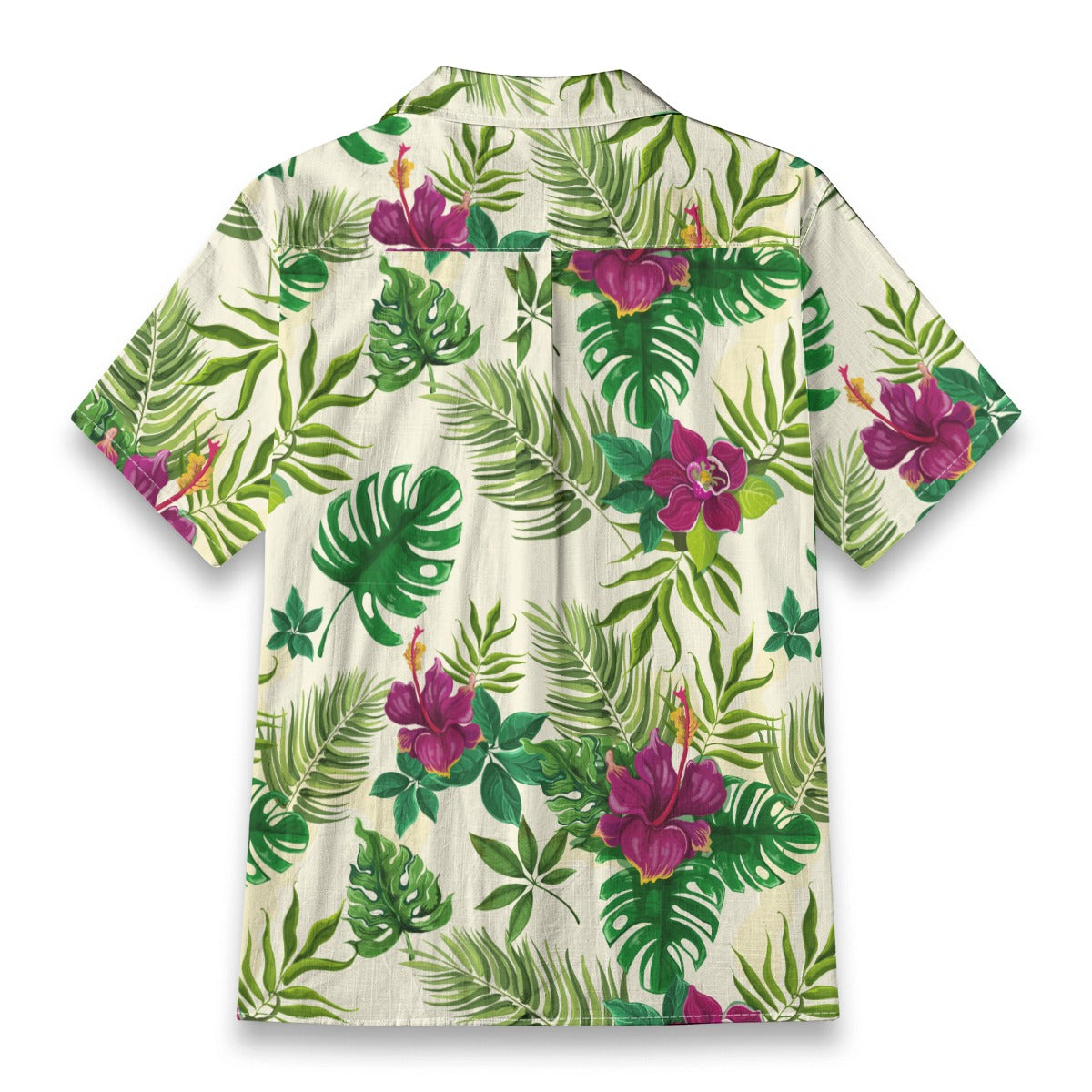"Sunny Hibiscus Blooms"  Hawaiian Shirt - 100% Cotton