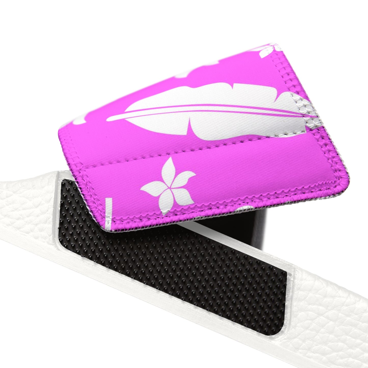 "White Hibiscus Escape" Women's Beach Sandals - Island Vibes For Life