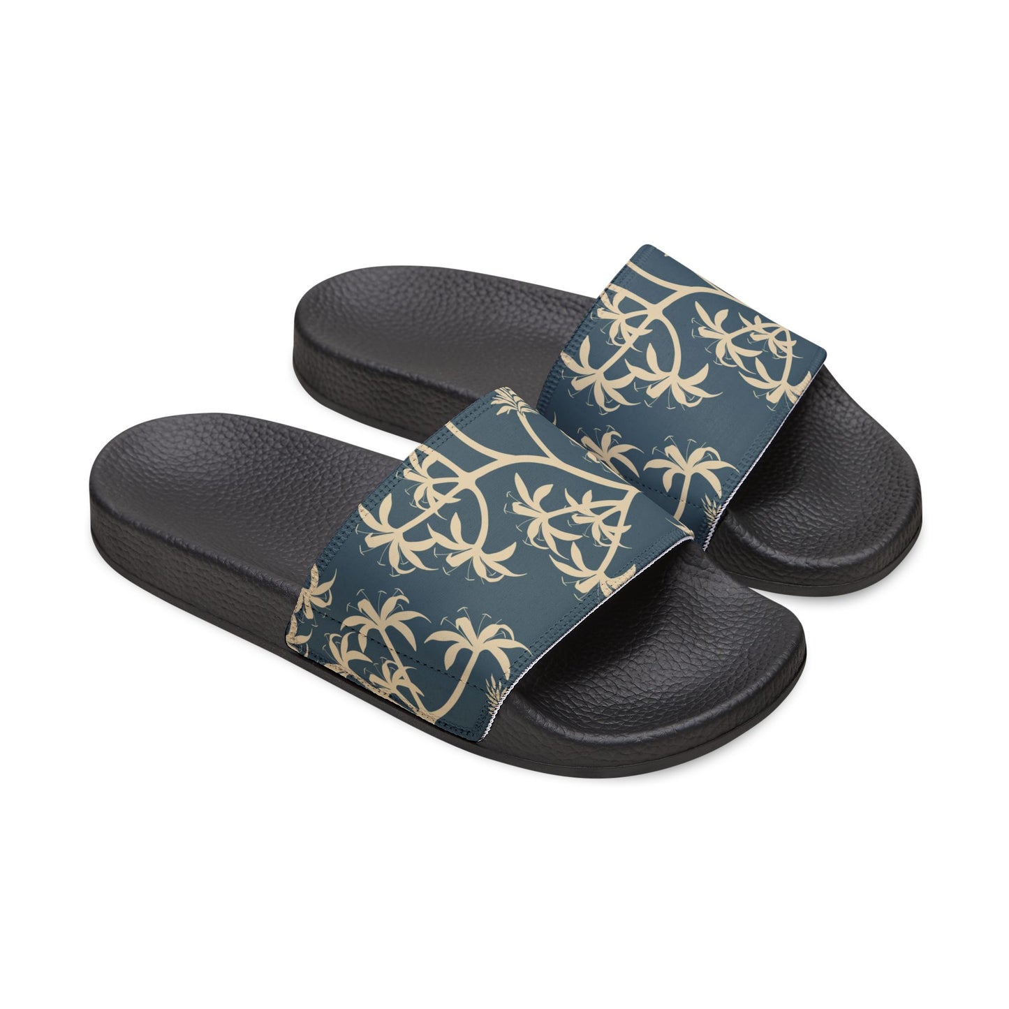 "Earthy Bluescape Oasis" Women's Beach Sandals - Island Vibes For Life