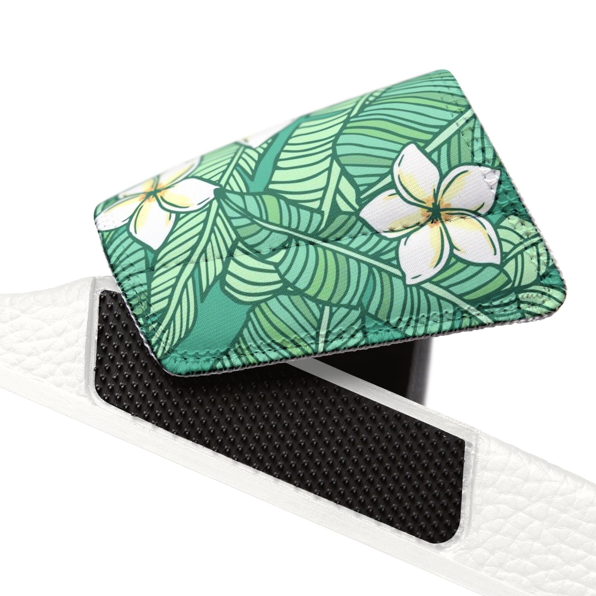 "Jasmine Palm Paradise" Women's Beach Sandals - Island Vibes For Life