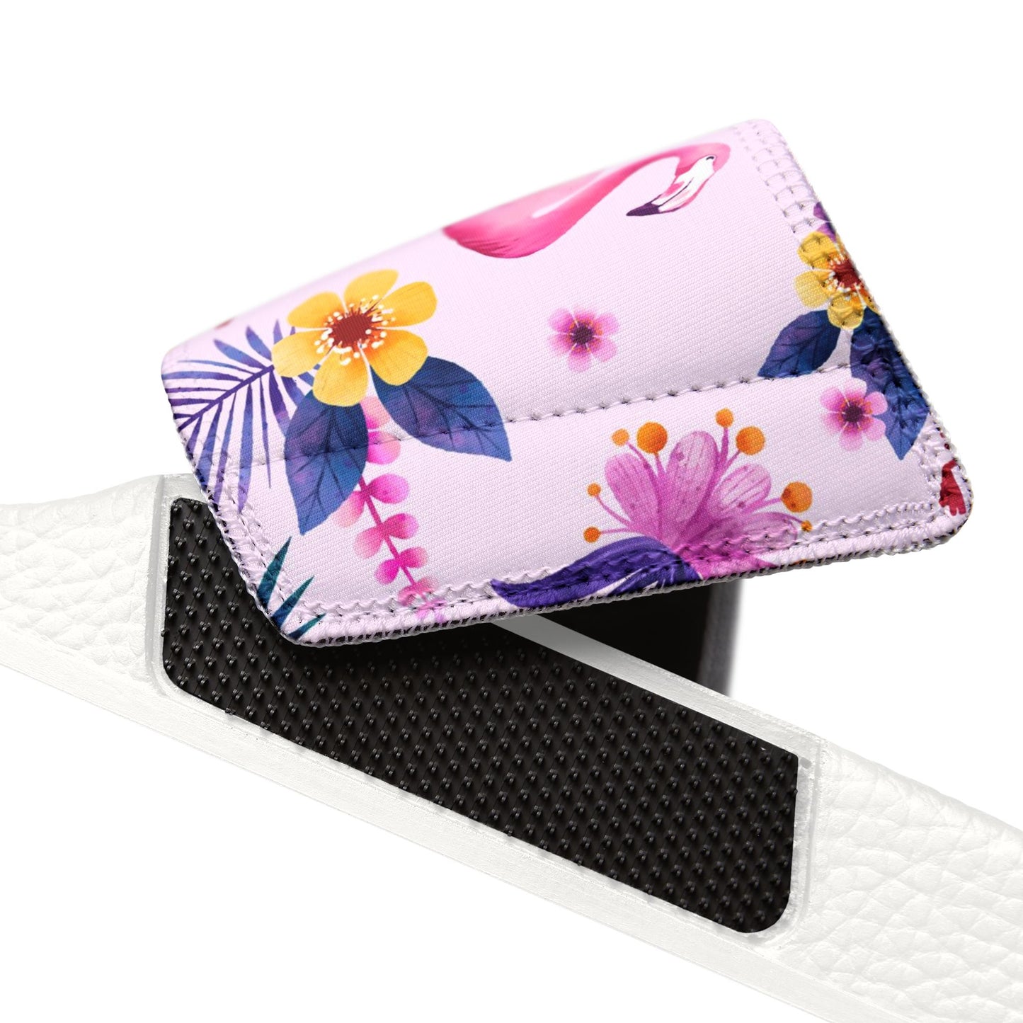 "Pink Flamingo Carnival: Exotic Bliss" Women's Beach Sandals - Island Vibes For Life