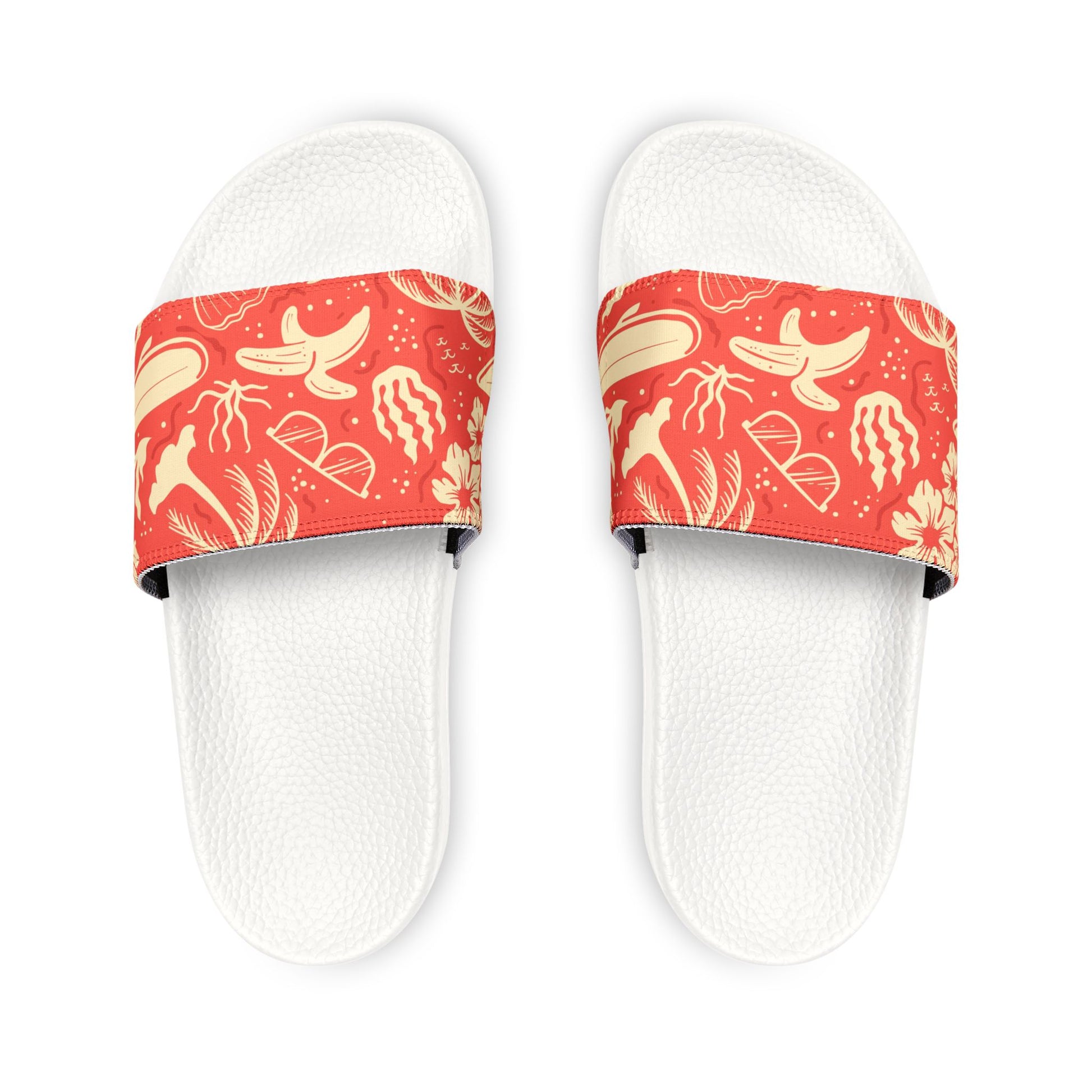 "Tropical Radiance in Red" Women's Beach Sandals - Island Vibes For Life