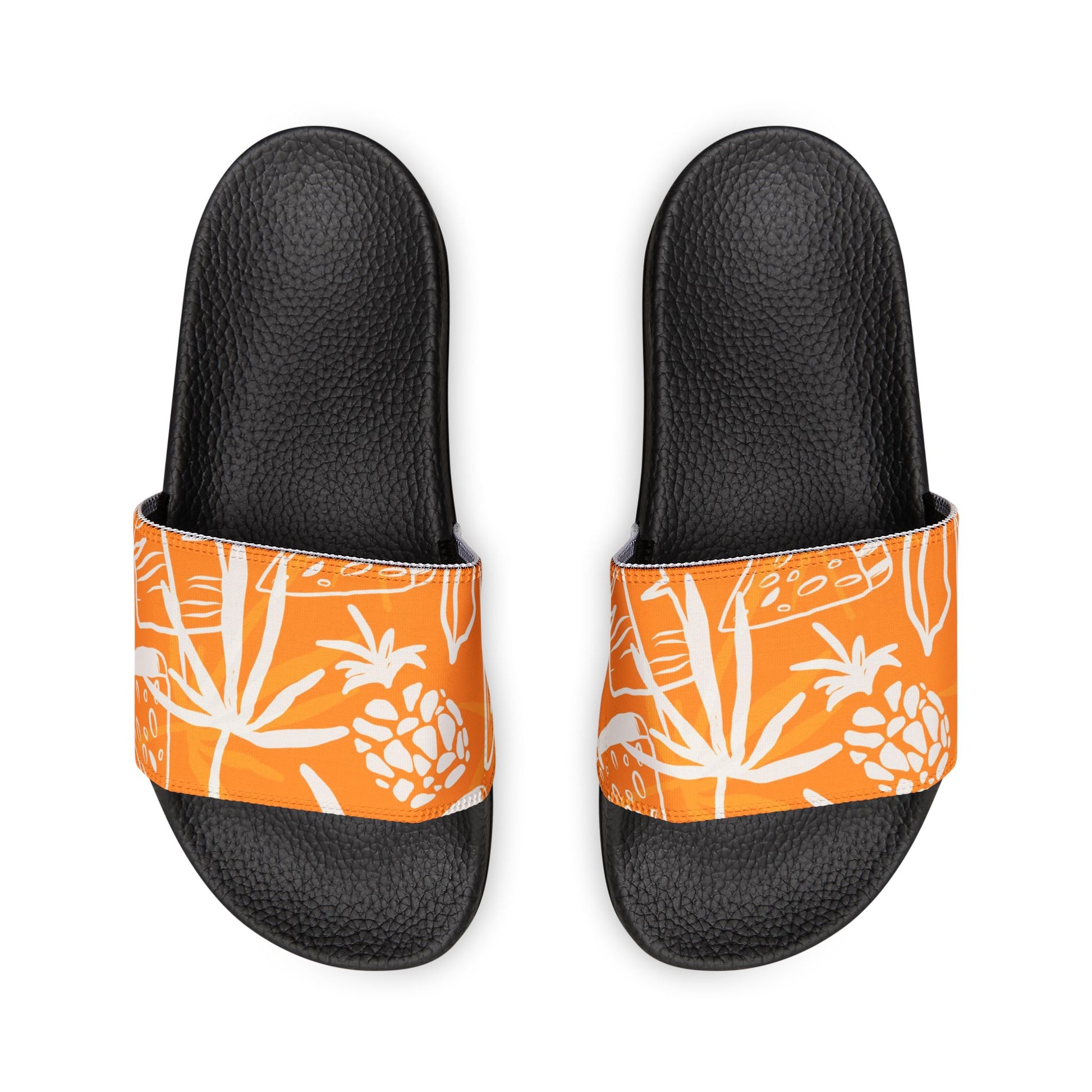 "Orange Pineapple Papaya Fusion" Women's Beach Sandals - Island Vibes For Life