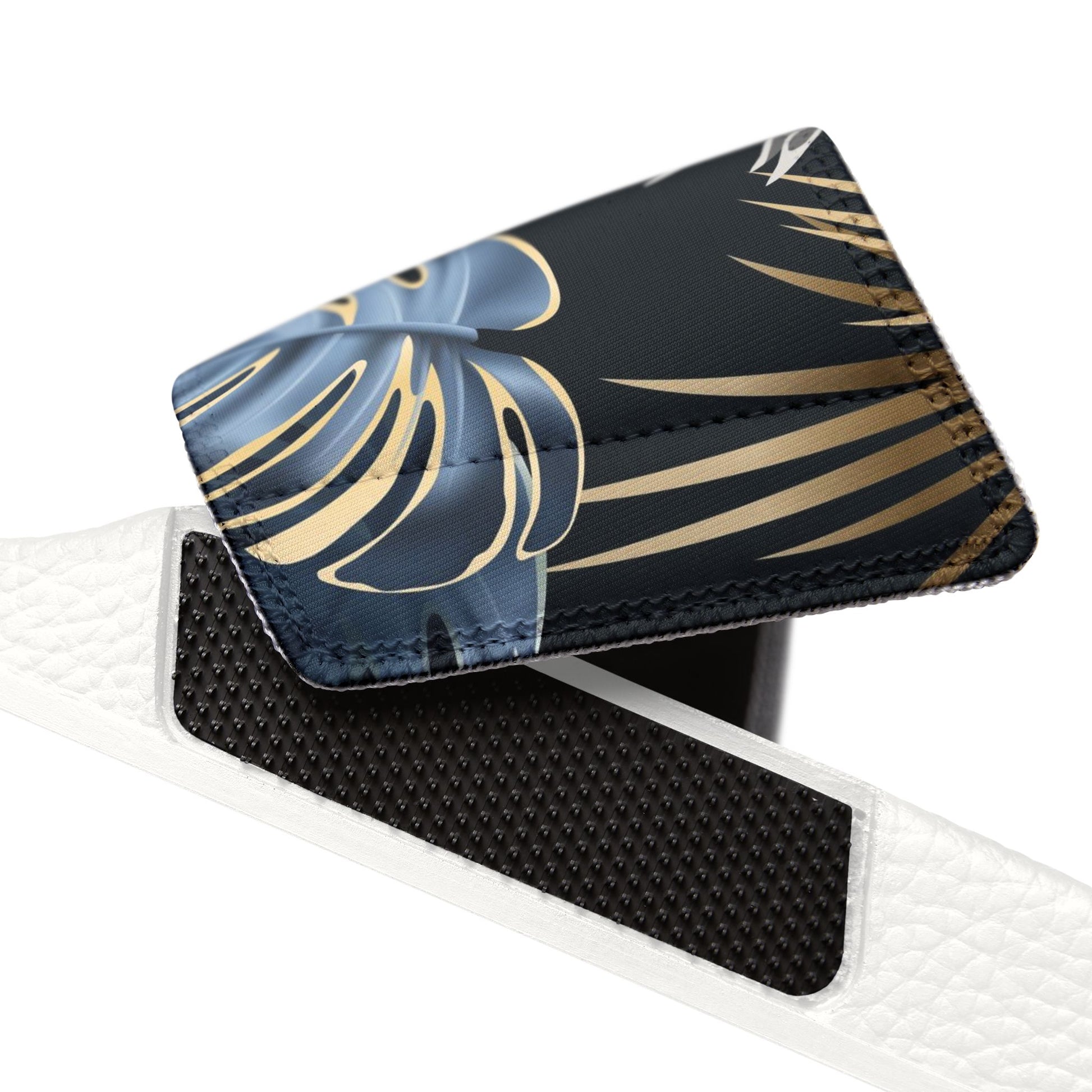 "Paradise Palms at Midnight" Men's Beach Sandals - Island Vibes For Life