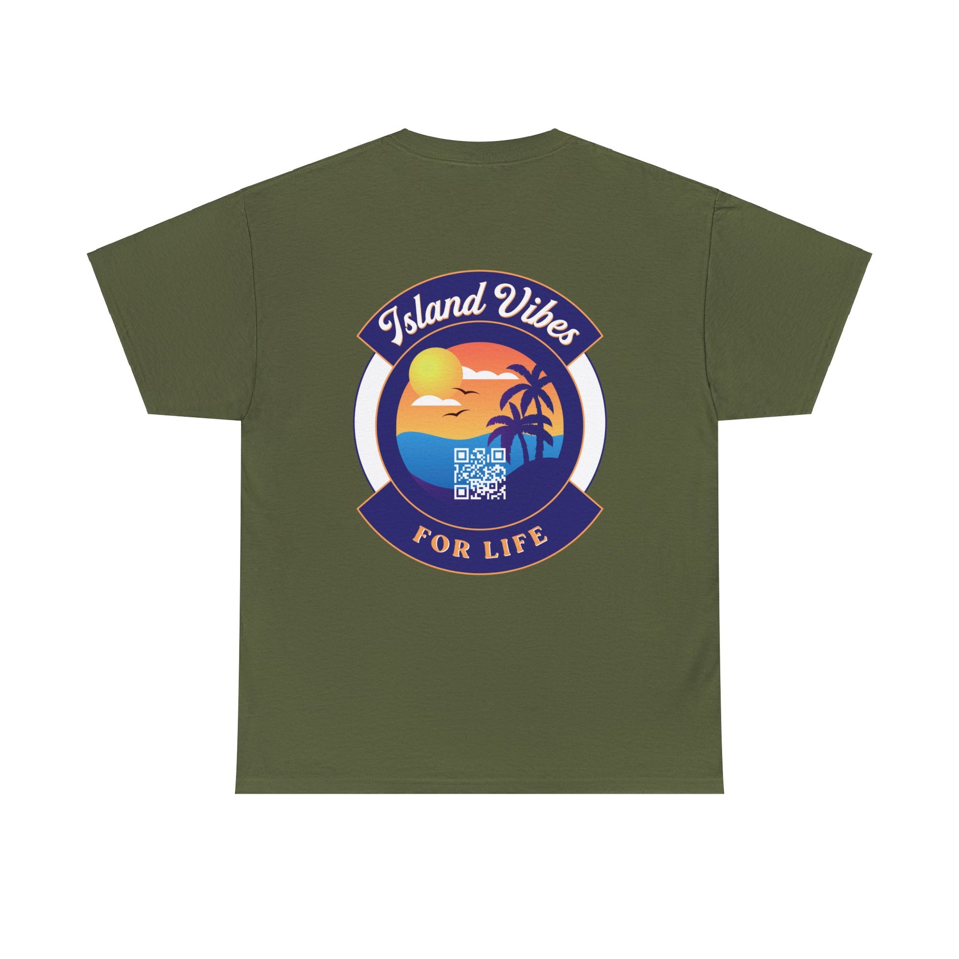 Island Vibes For Life Heavy Cotton Tee - Island Vibes For Life