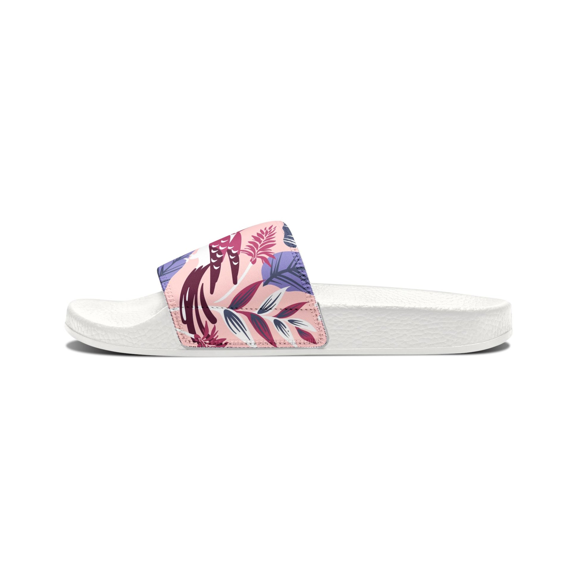 "Tropical Avian Whispers: Pink Paradise" Men's Beach Sandals - Island Vibes For Life