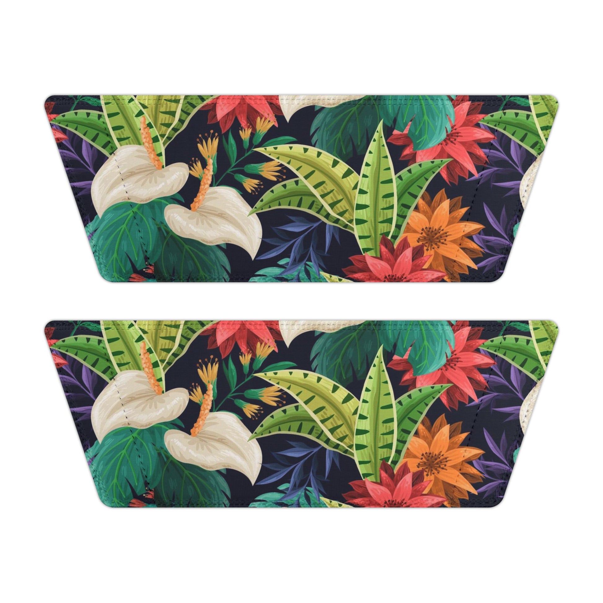 "Nocturnal Blooms: Nighttime Botanical Beauty" Men's Beach Sandals - Island Vibes For Life