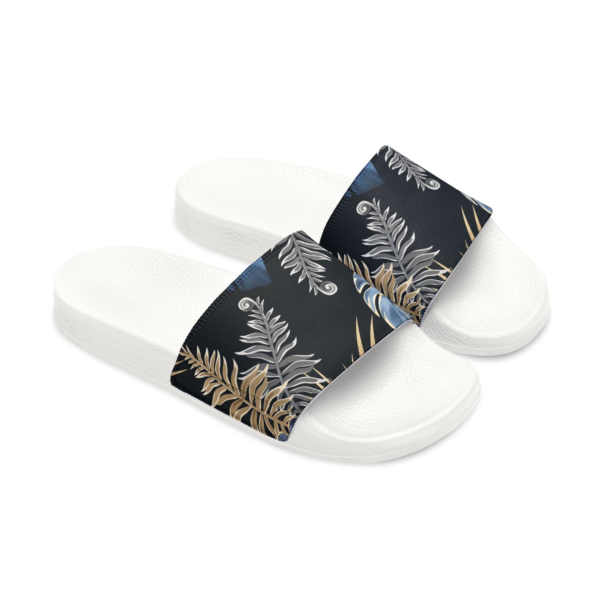 "Paradise Palms at Midnight" Men's Beach Sandals - Island Vibes For Life