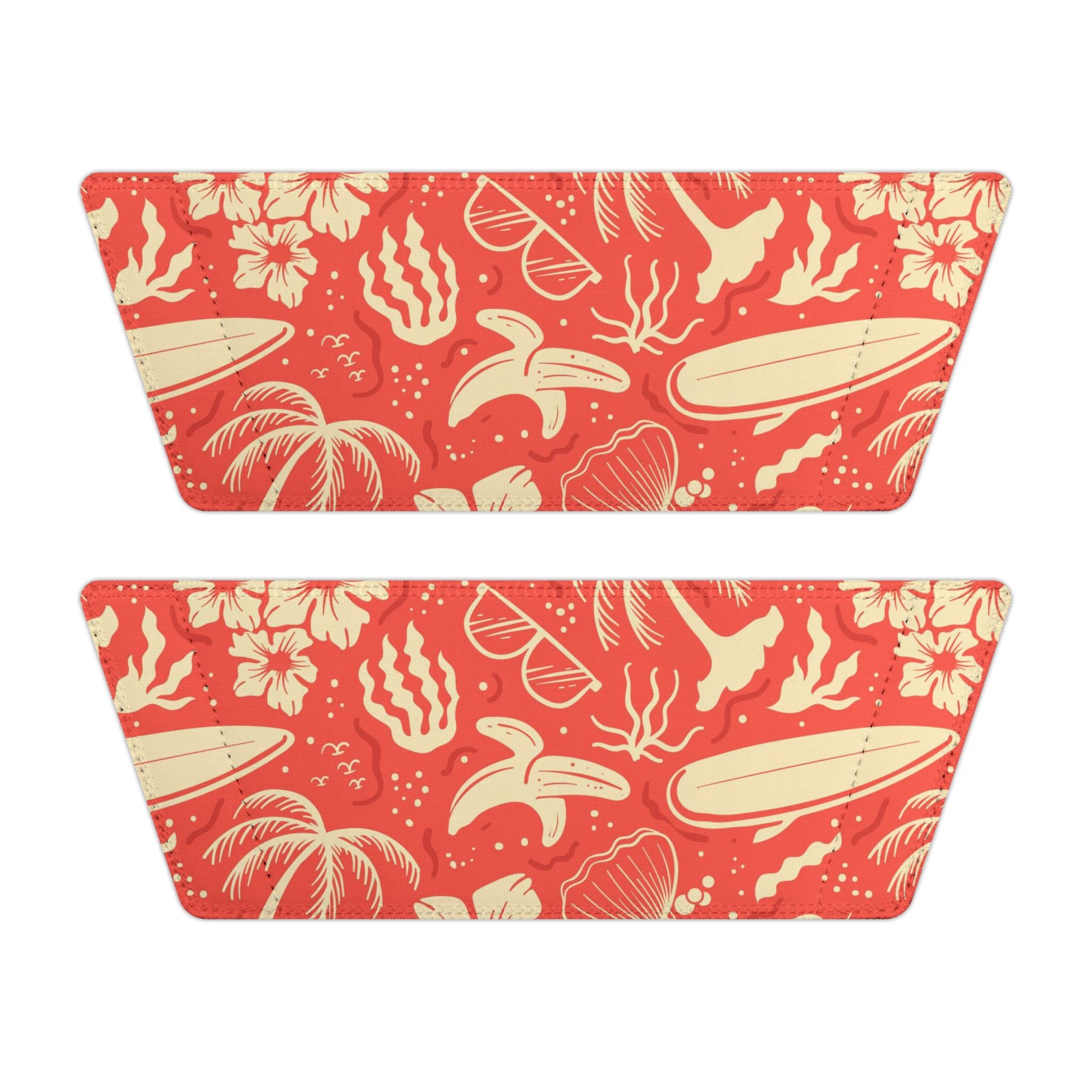 "Tropical Radiance in Red" Men's Beach Sandals - Island Vibes For Life