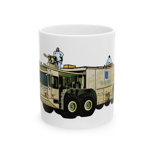 Chanute Era Crash Truck 2 Ceramic Mug, (11oz, 15oz)