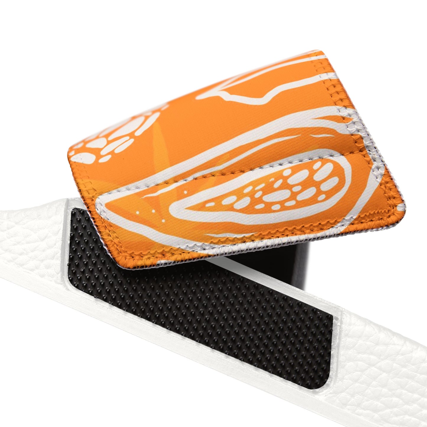 "Orange Pineapple Papaya Fusion" Women's Beach Sandals - Island Vibes For Life