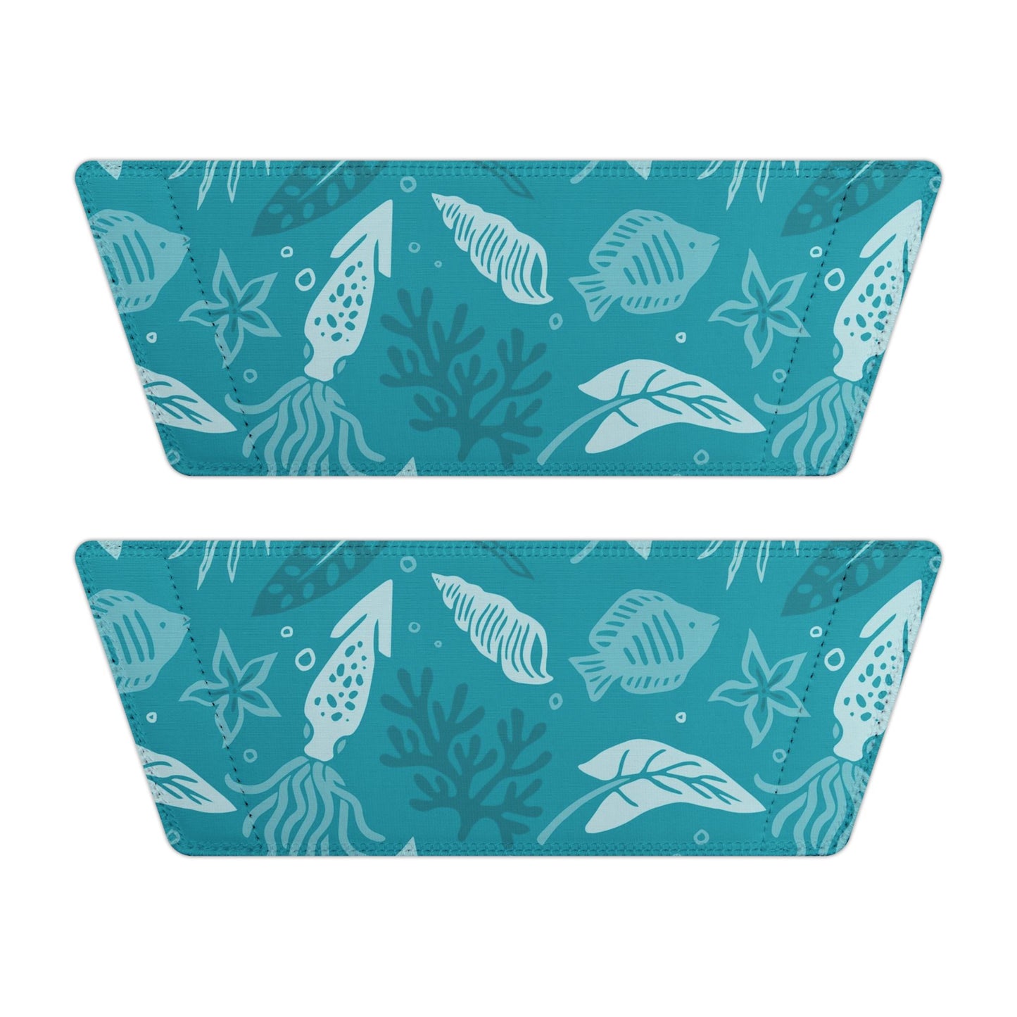 "Seaside Serenade: Teal Marine Ballet" Men's Beach Sandals - Island Vibes For Life