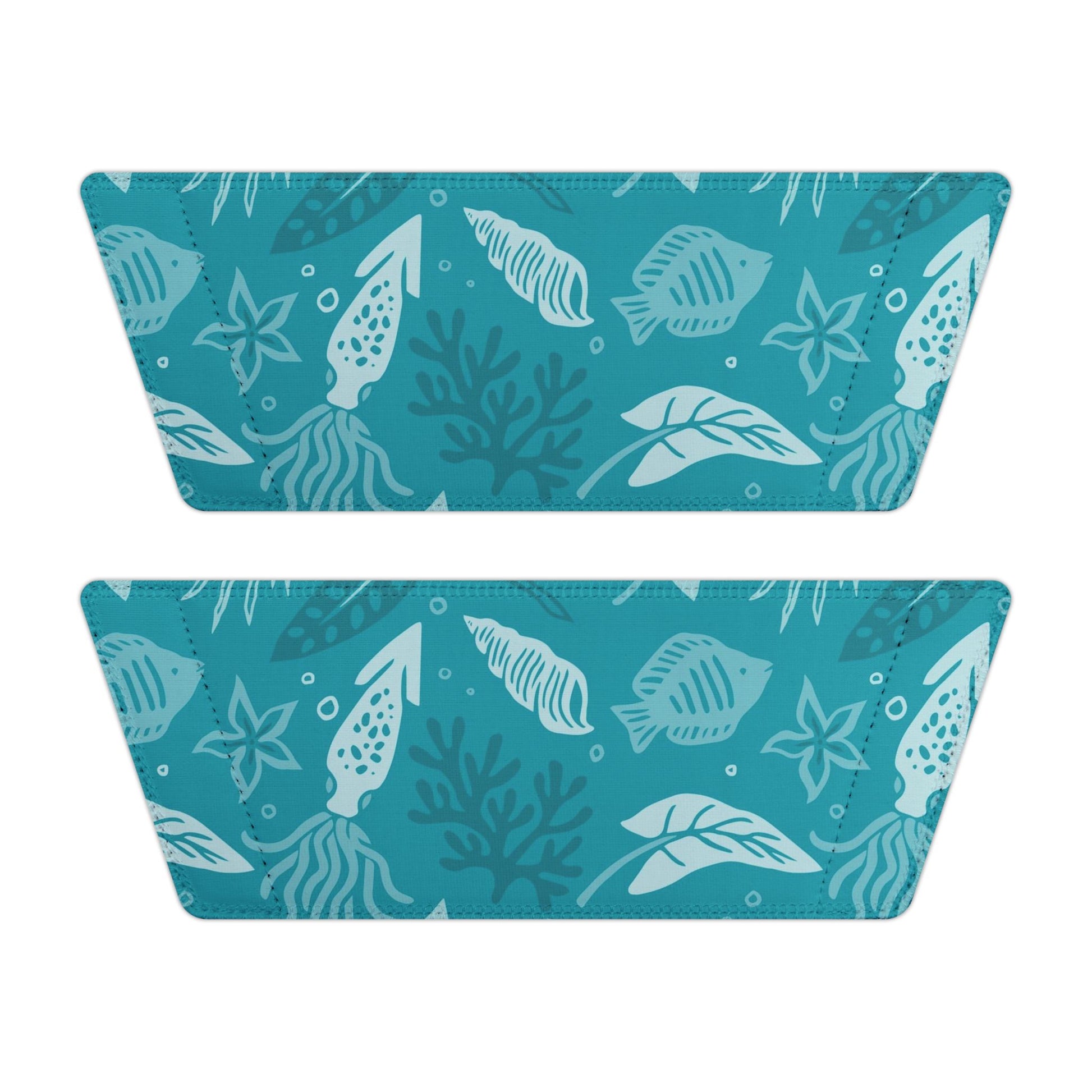 "Seaside Serenade: Teal Marine Ballet" Men's Beach Sandals - Island Vibes For Life