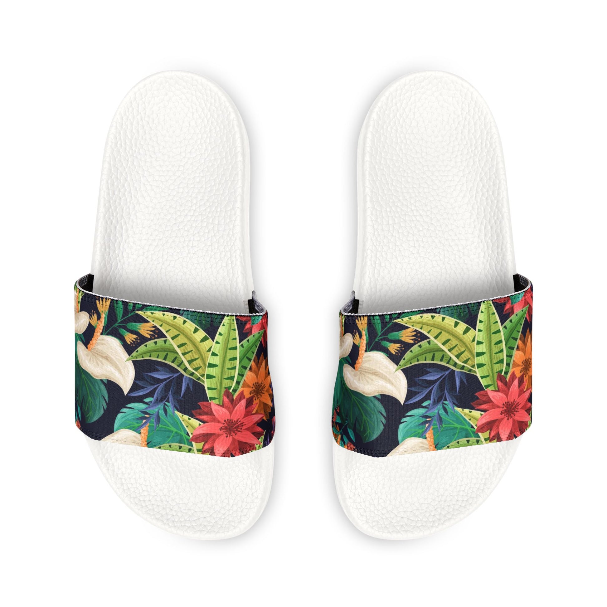 "Nocturnal Blooms" Women's Beach Sandals - Island Vibes For Life