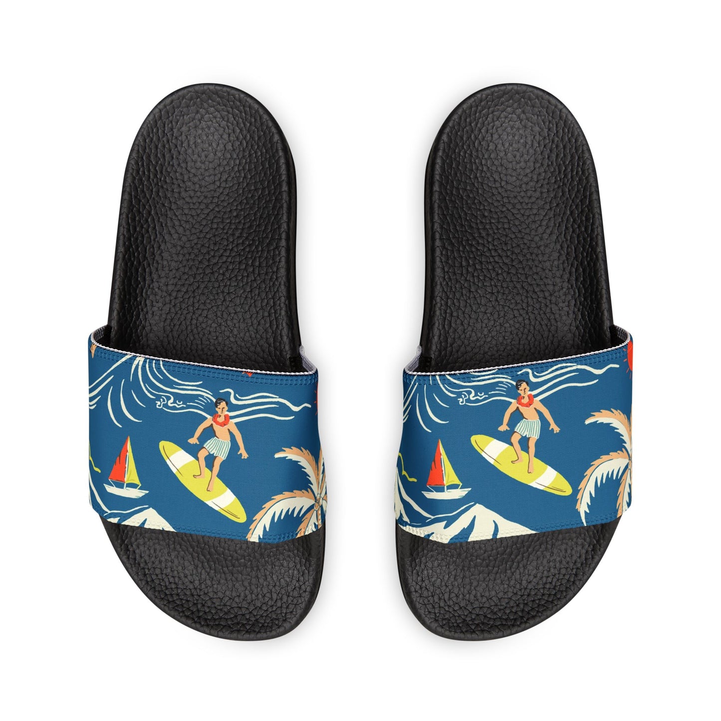"Surfin', Sailin', and Tsunami" Men's Beach Sandals - Island Vibes For Life