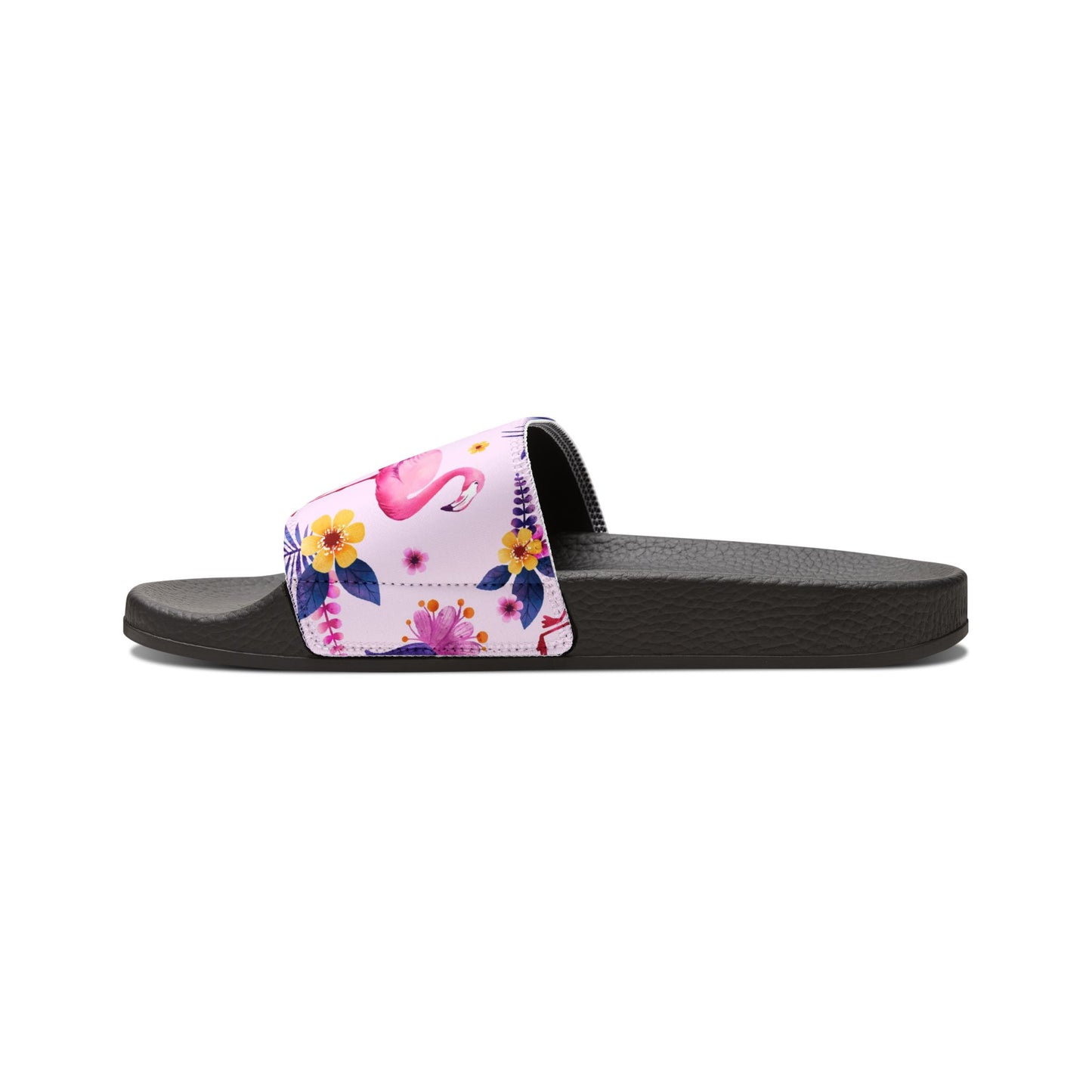 "Pink Flamingo Carnival: Exotic Bliss" Women's Beach Sandals - Island Vibes For Life