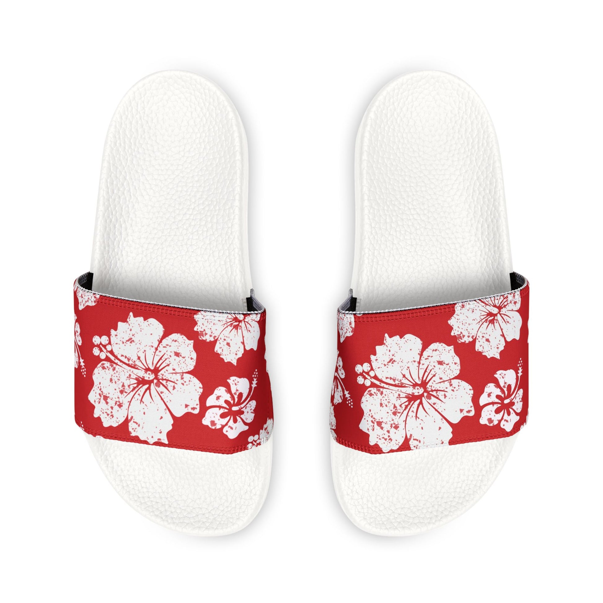 "Hibiscus Hues" Men's Beach Sandals - Island Vibes For Life