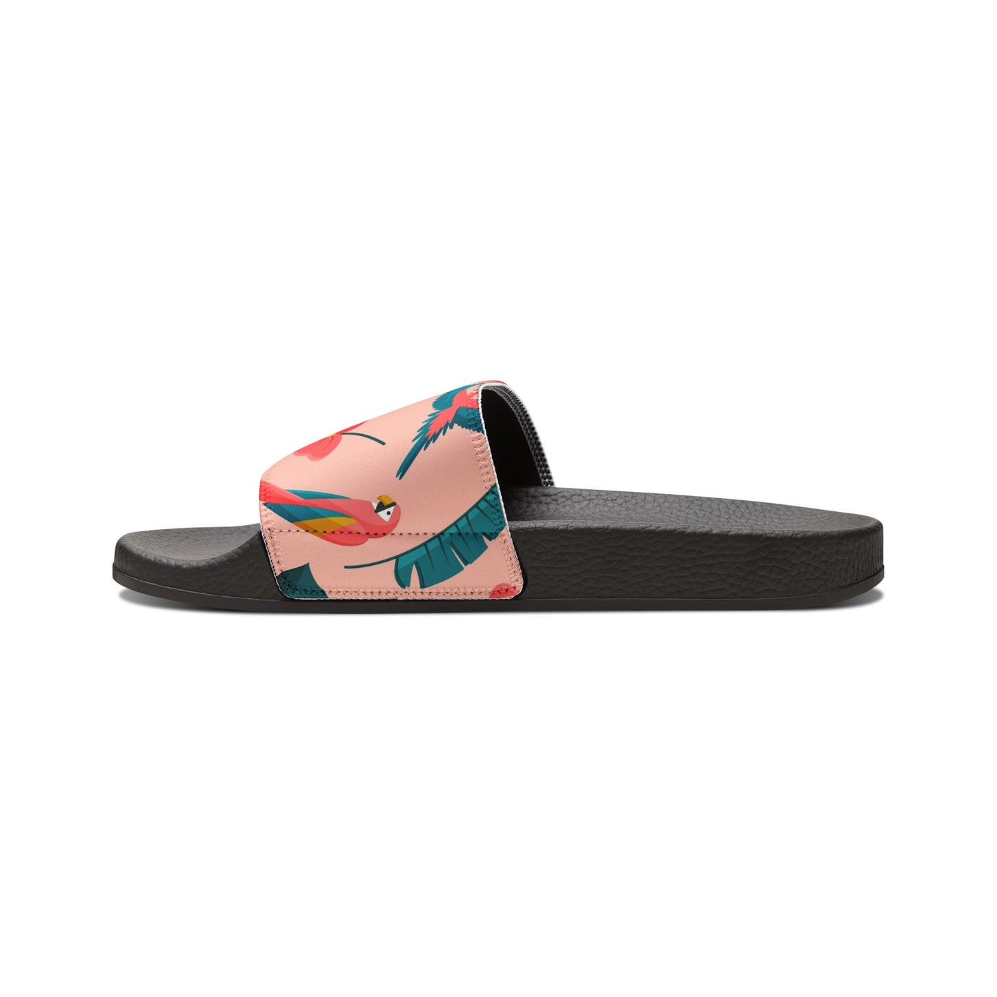 "Colorful Plumage: Pink Paradise" Women's Beach Sandals - Island Vibes For Life