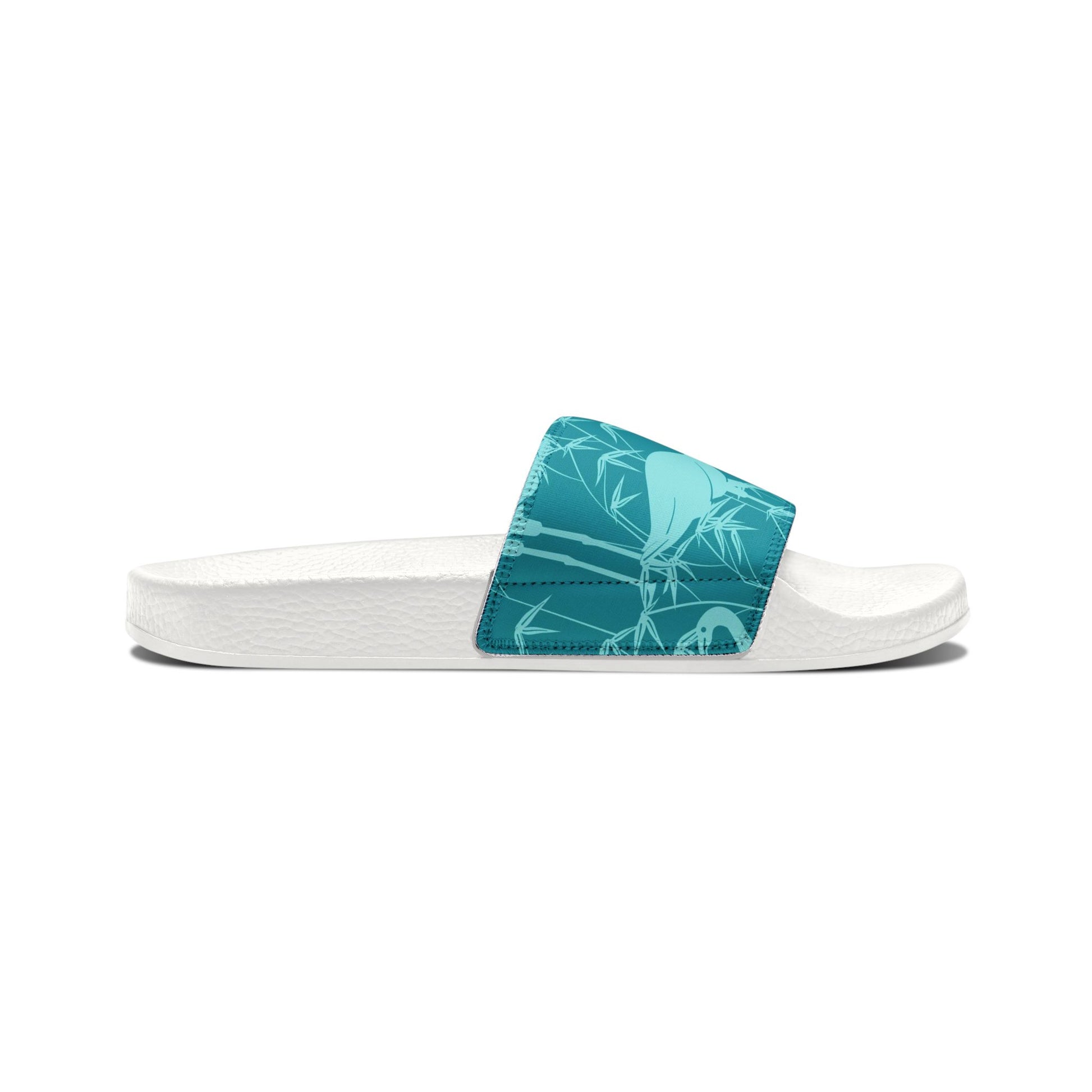 "Egrets in Teal" Men's Beach Sandals - Island Vibes For Life