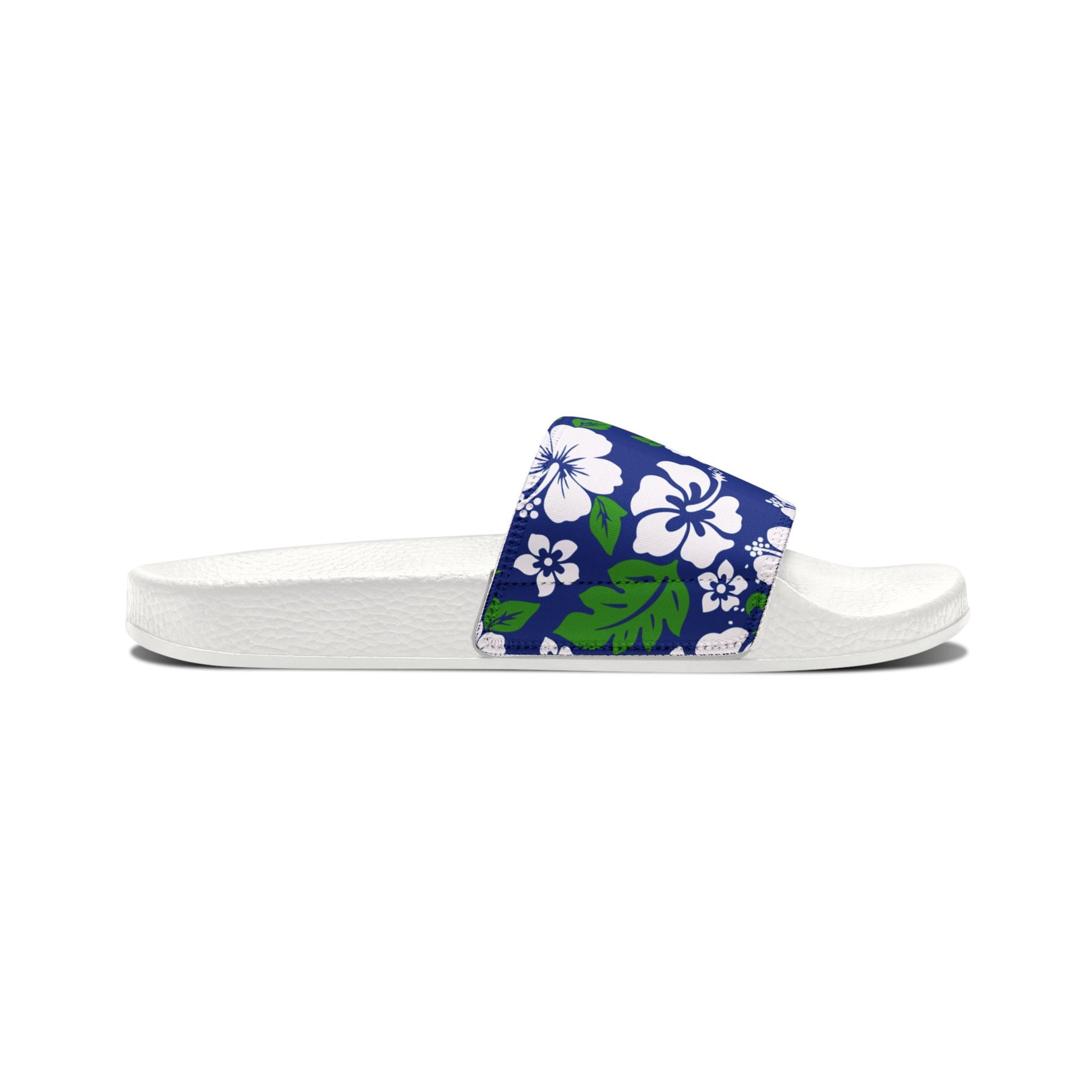 "Aloha Spirit Blooms" Women's Slide Sandals - Island Vibes For Life