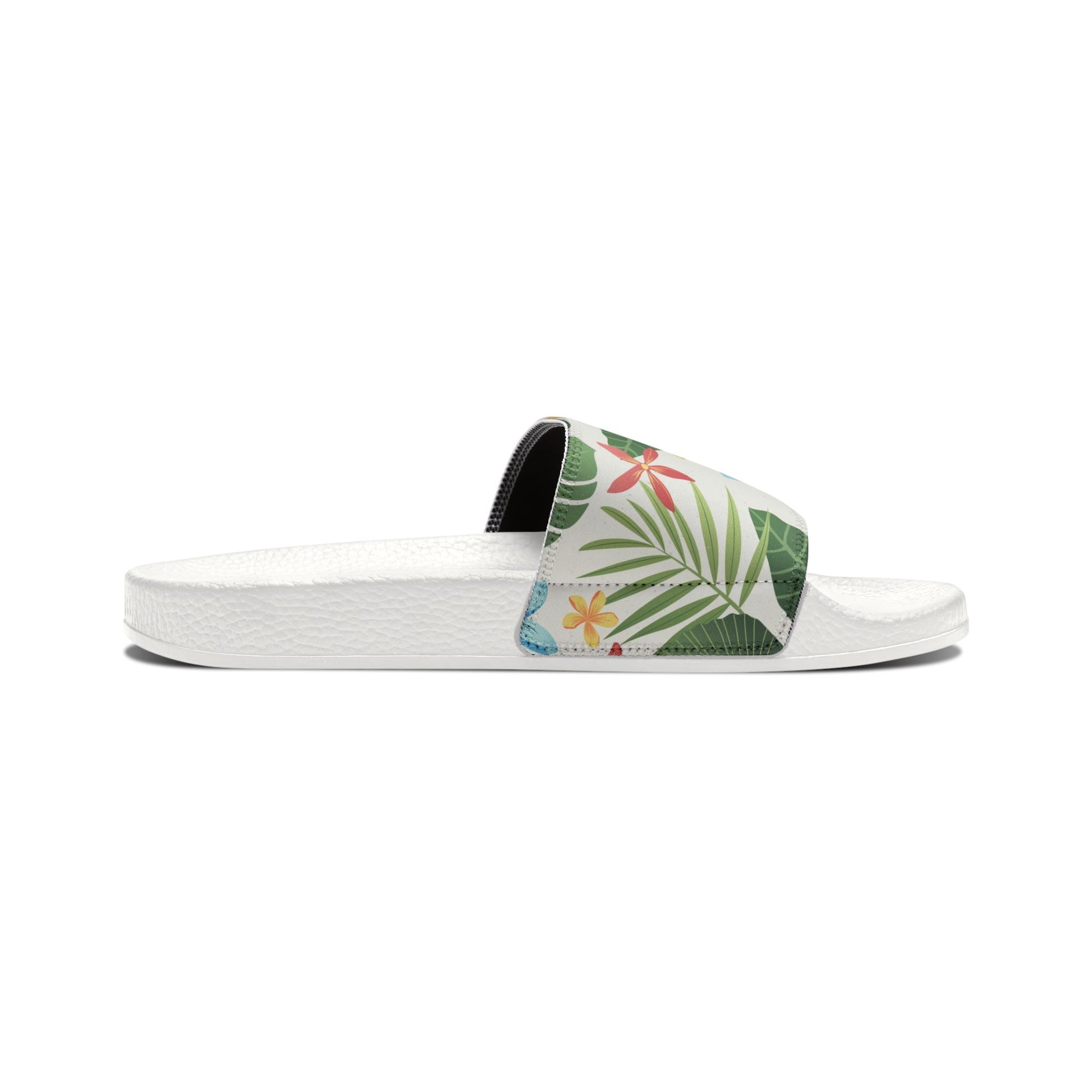 "Caribbean Leaf Carnival" Women's Beach Sandals - Island Vibes For Life