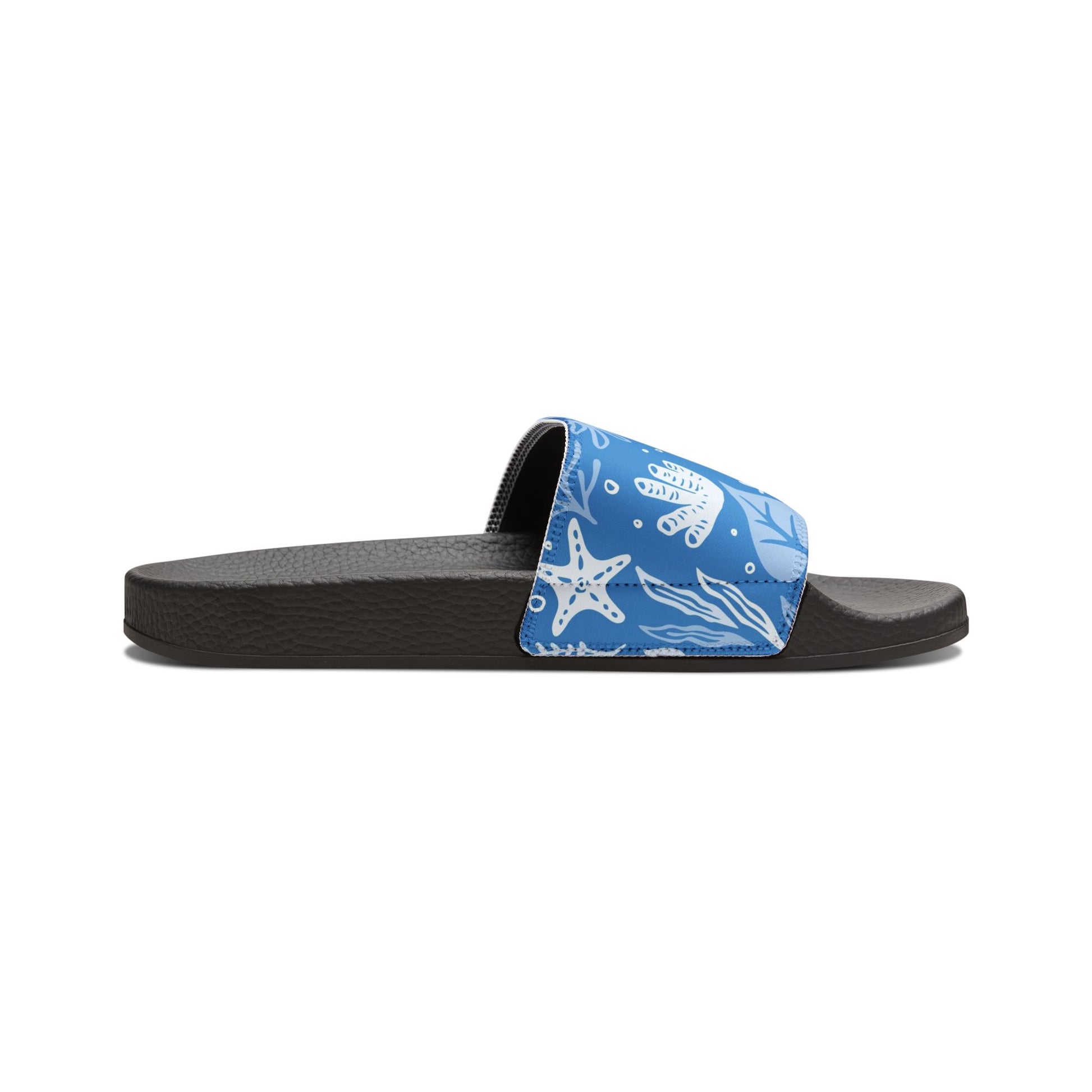 "Marine Marvels: Blue Serenade" Women's Beach Sandals - Island Vibes For Life