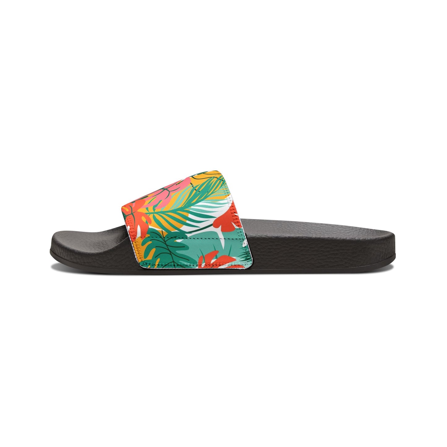 "Island Leaves Kaleidoscope" Women's Beach Sandals - Island Vibes For Life