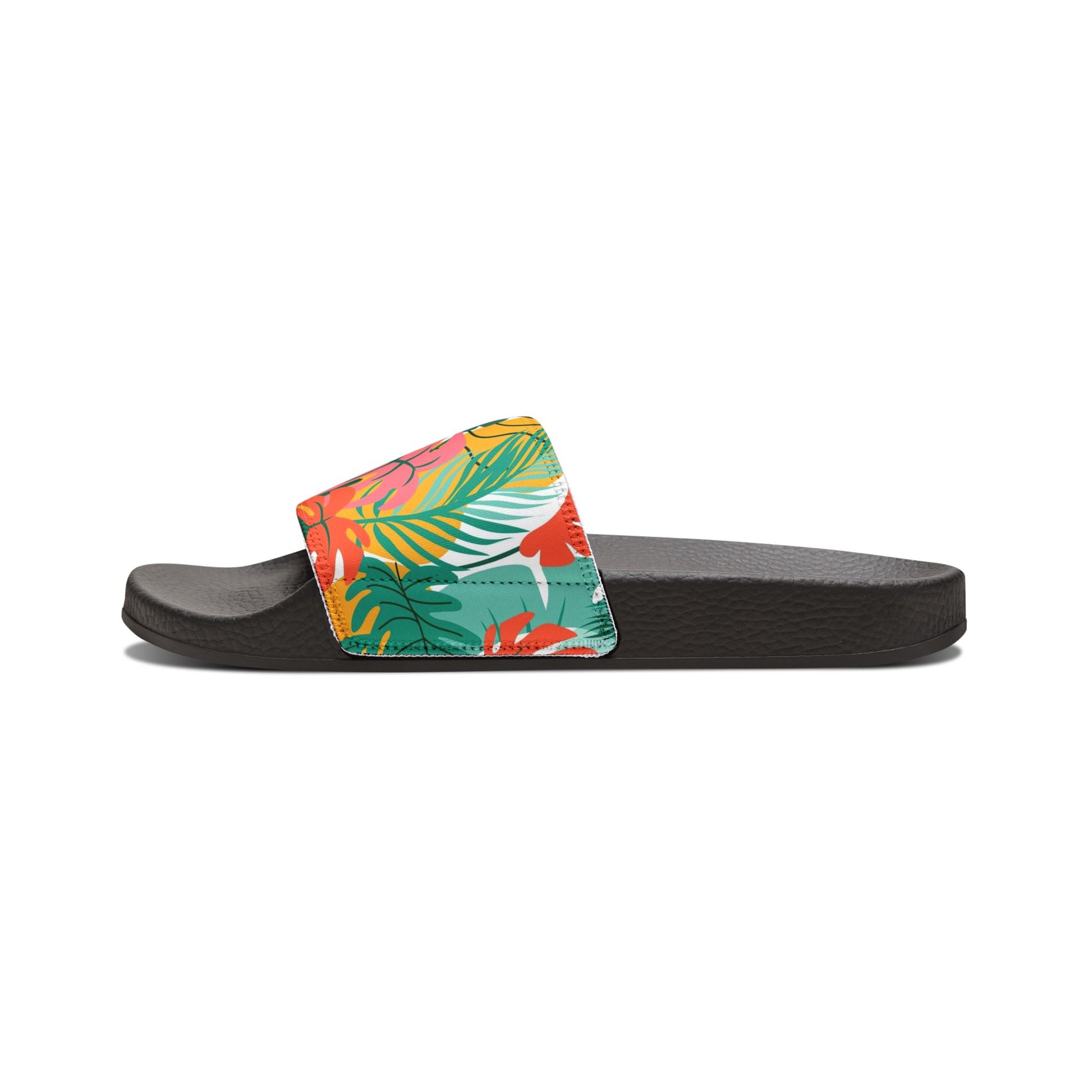 "Island Leaves Kaleidoscope" Women's Beach Sandals - Island Vibes For Life