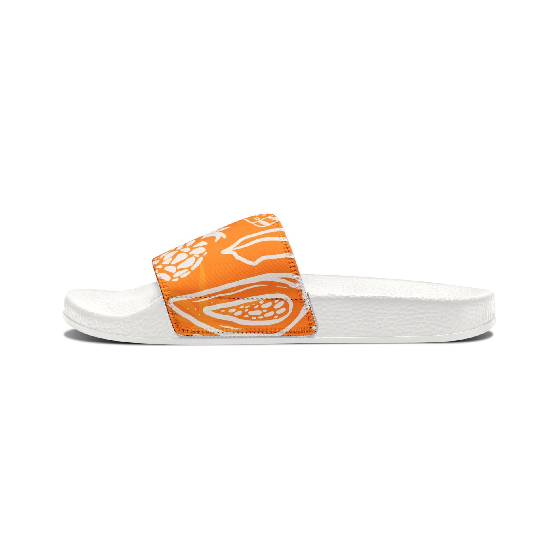 "Orange Pineapple Papaya Fusion" Women's Beach Sandals - Island Vibes For Life