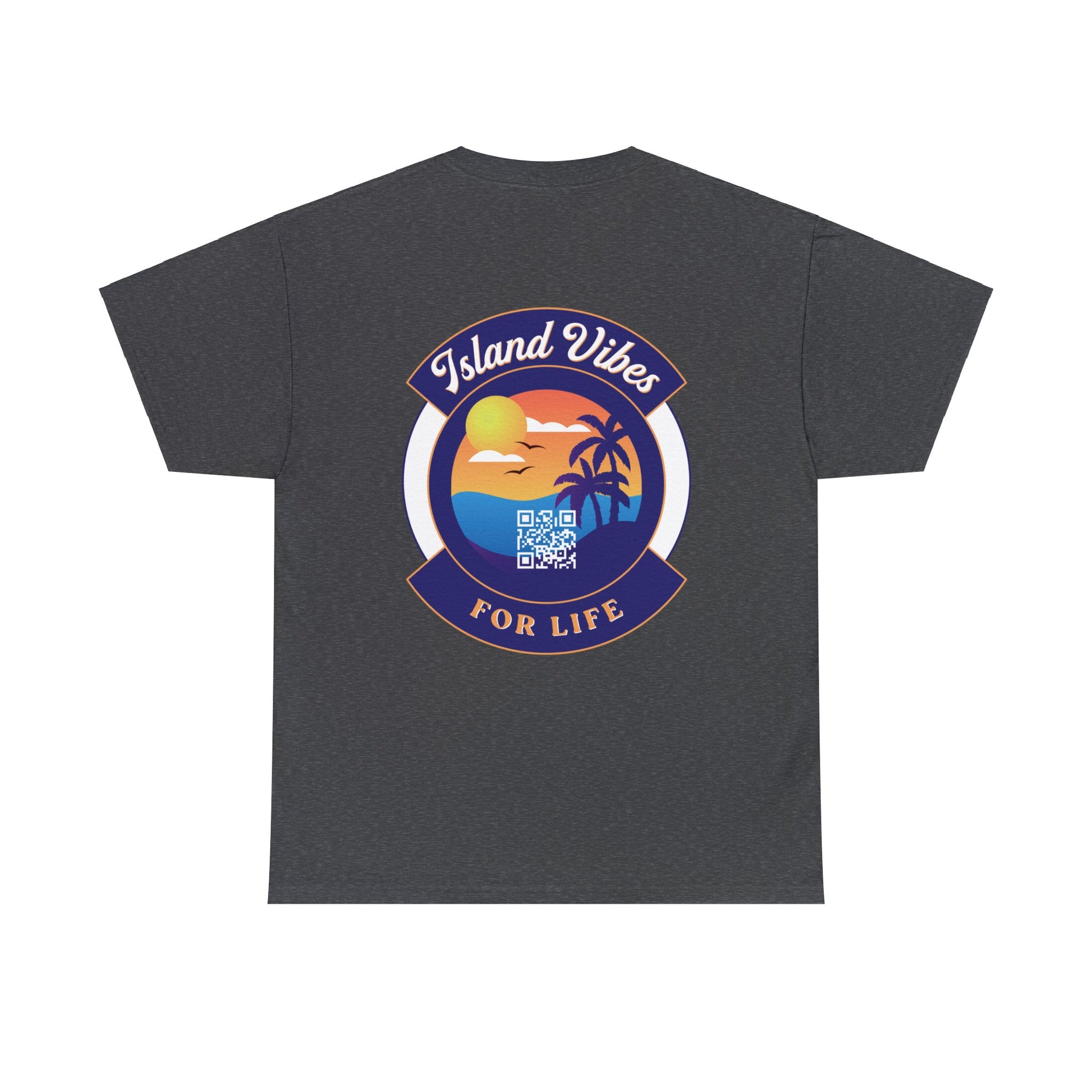 Island Vibes For Life Heavy Cotton Tee - Island Vibes For Life