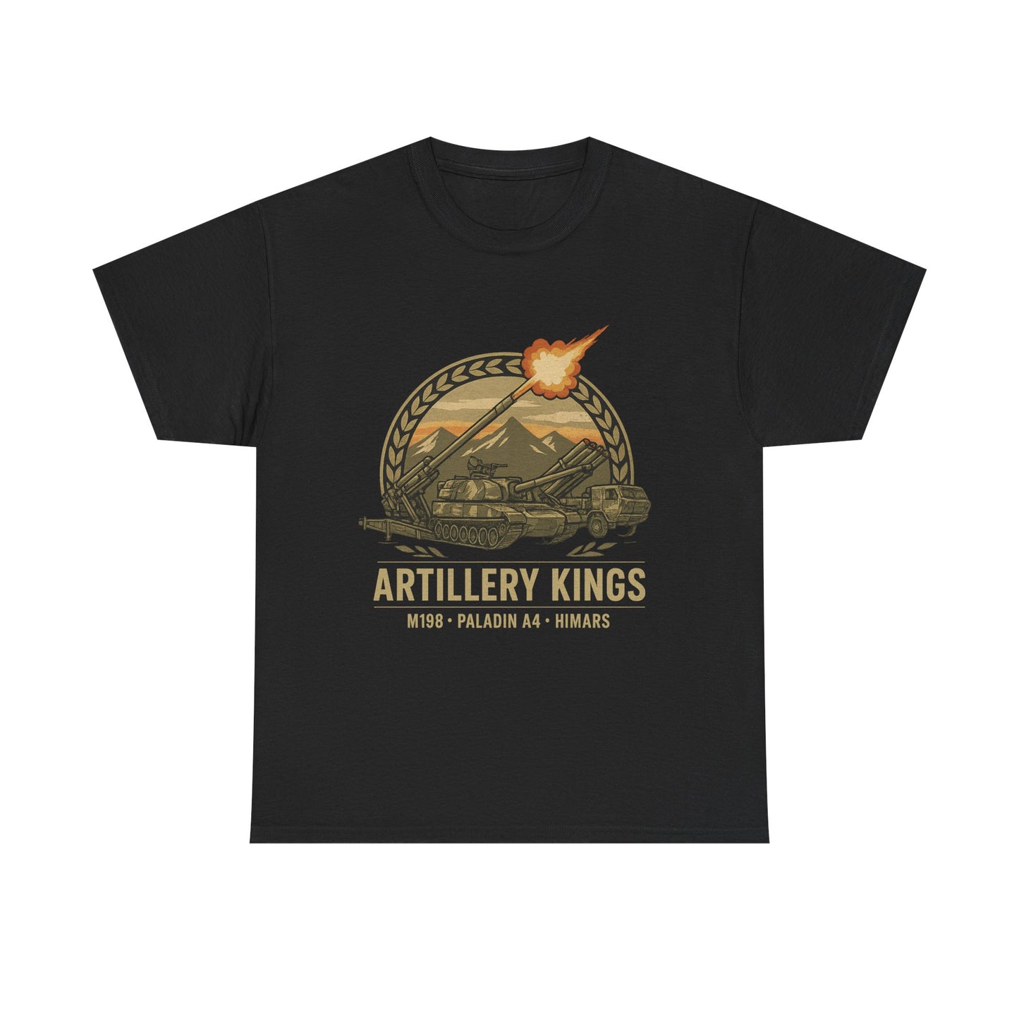 Artillery Kings Tee - Vintage Style Heavy Cotton Shirt, Military Themed Apparel, Gift for Veterans, Casual Wear, Patriotic T-Shirt
