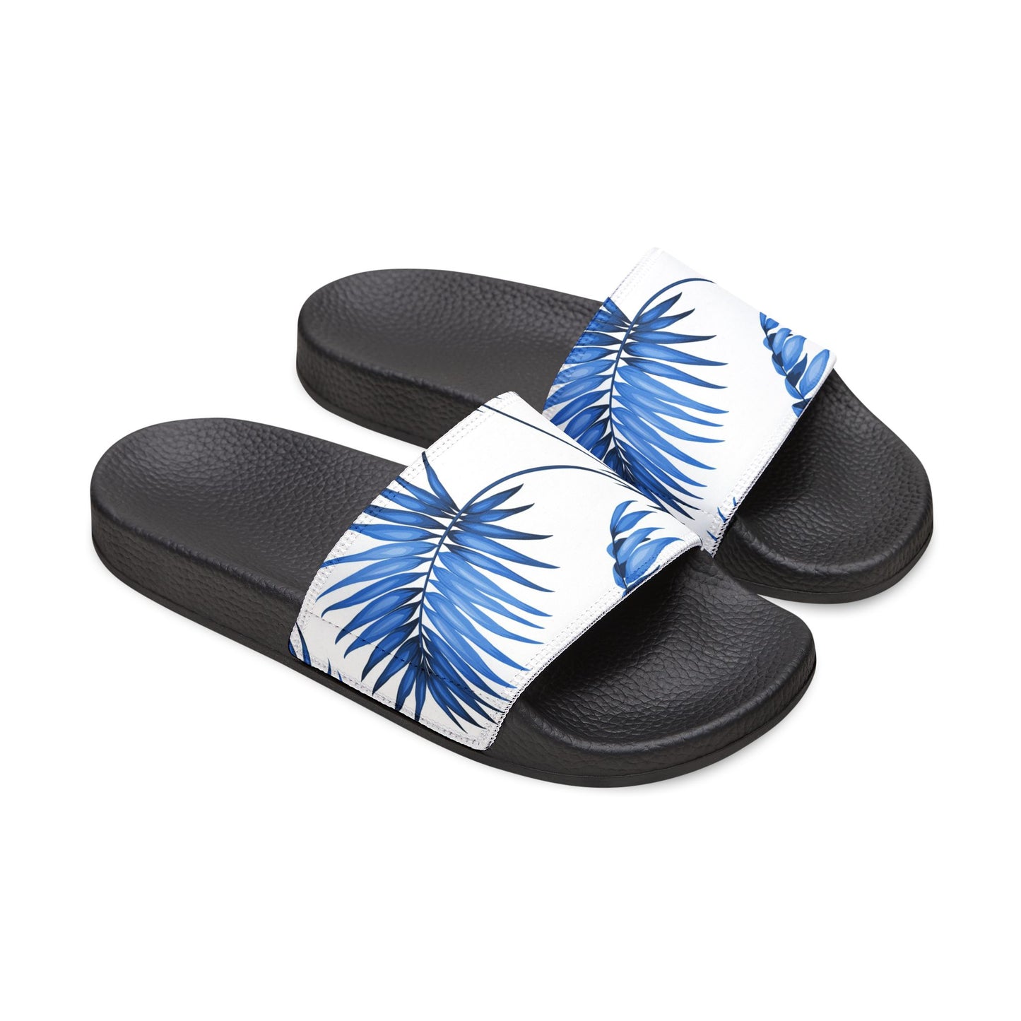 "Sapphire Palm Serenity" Women's Beach Sandals - Island Vibes For Life
