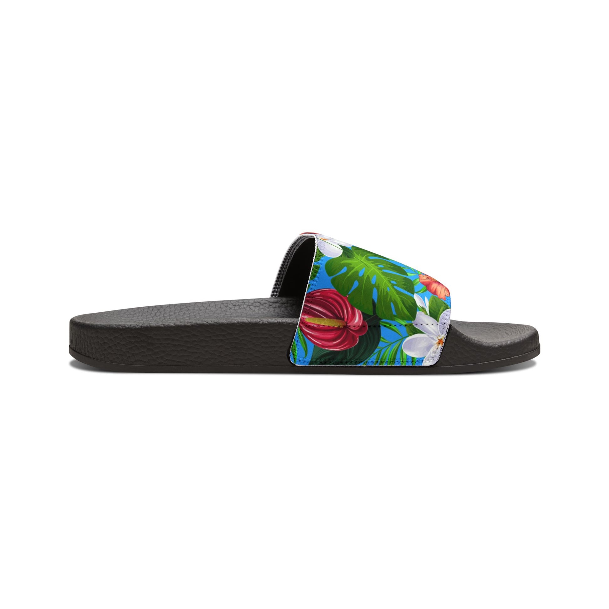 "Jungle Odyssey Hues: Rainforest Expedition" Women's Beach Sandals - Island Vibes For Life