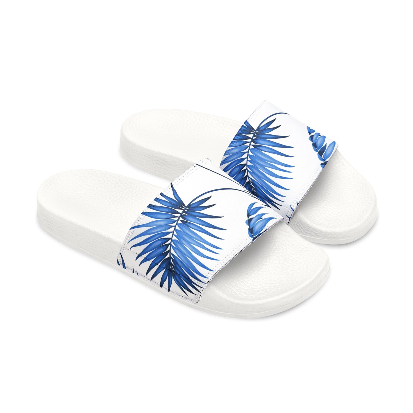 "Sapphire Palm Serenity" Women's Beach Sandals - Island Vibes For Life