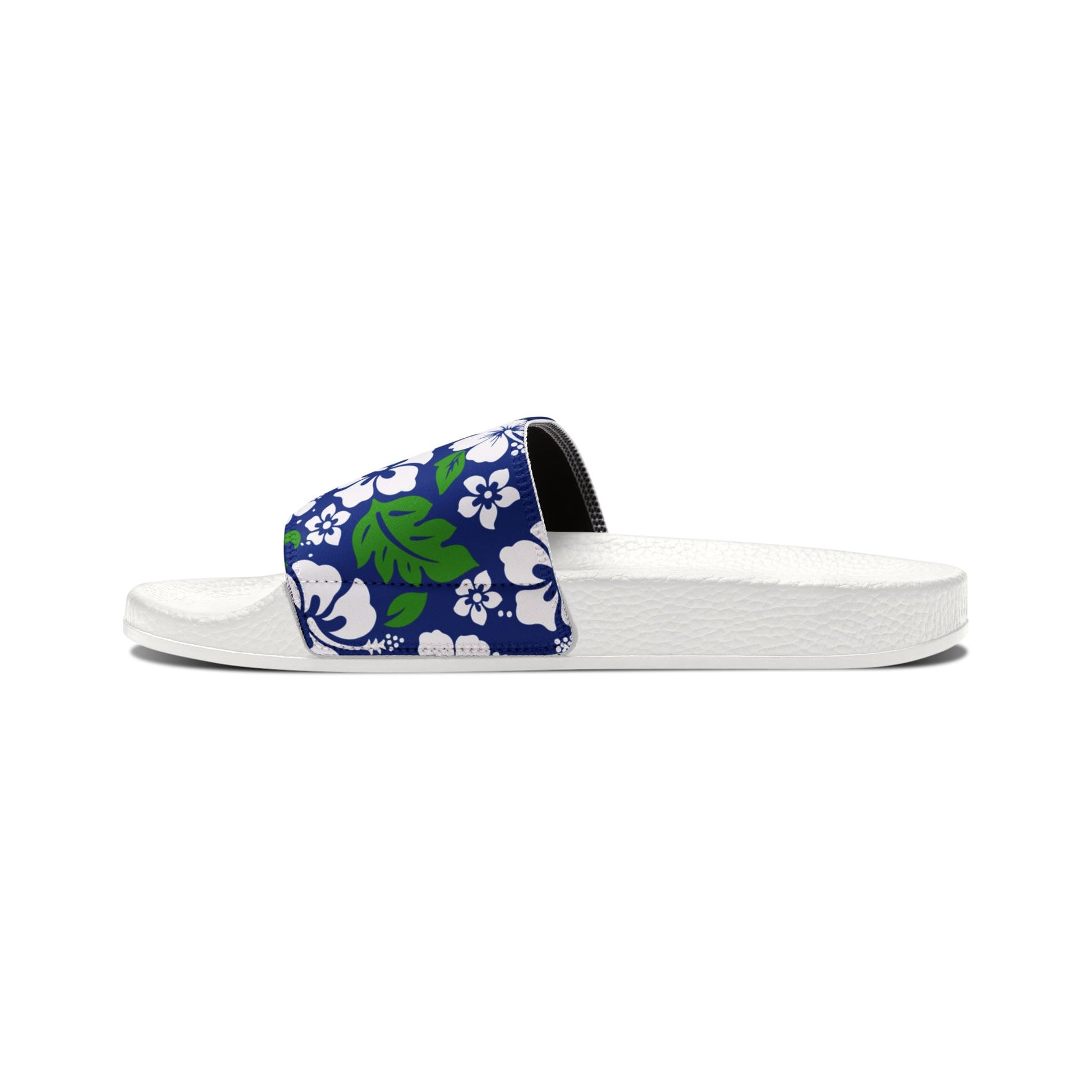 "Aloha Spirit Blooms" Women's Slide Sandals - Island Vibes For Life