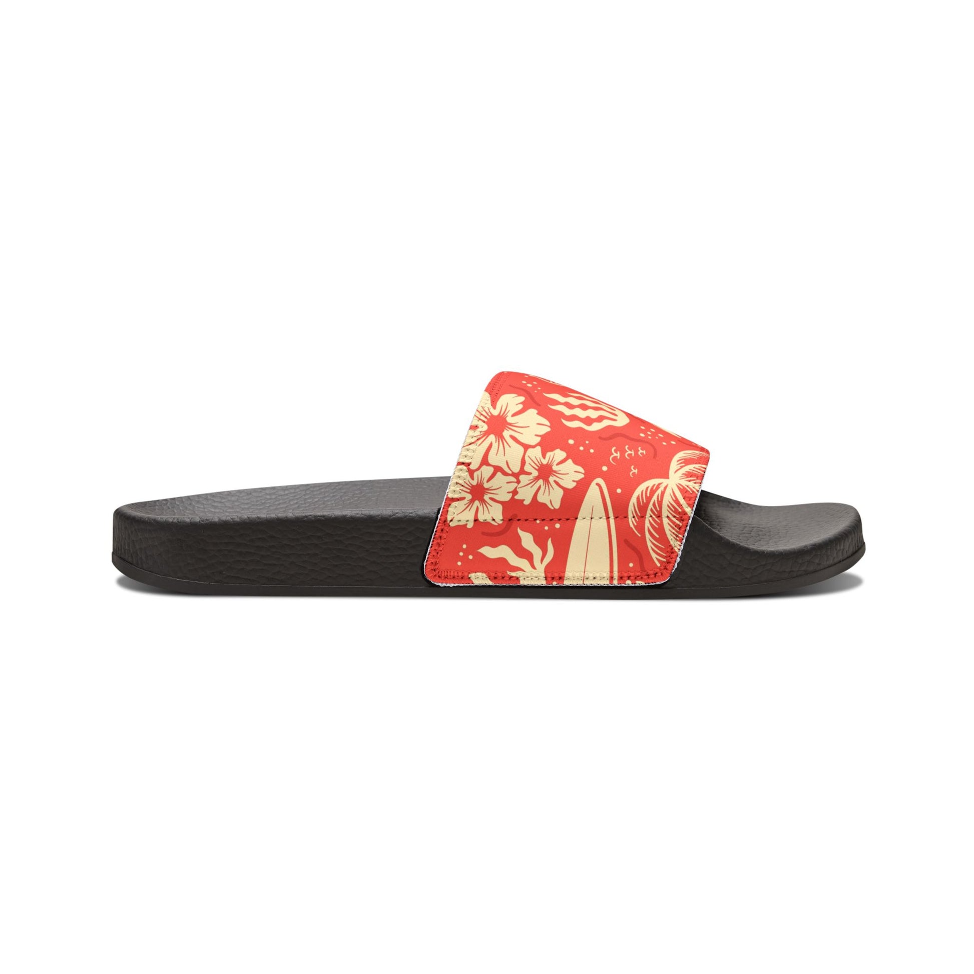 "Tropical Radiance in Red" Women's Beach Sandals - Island Vibes For Life