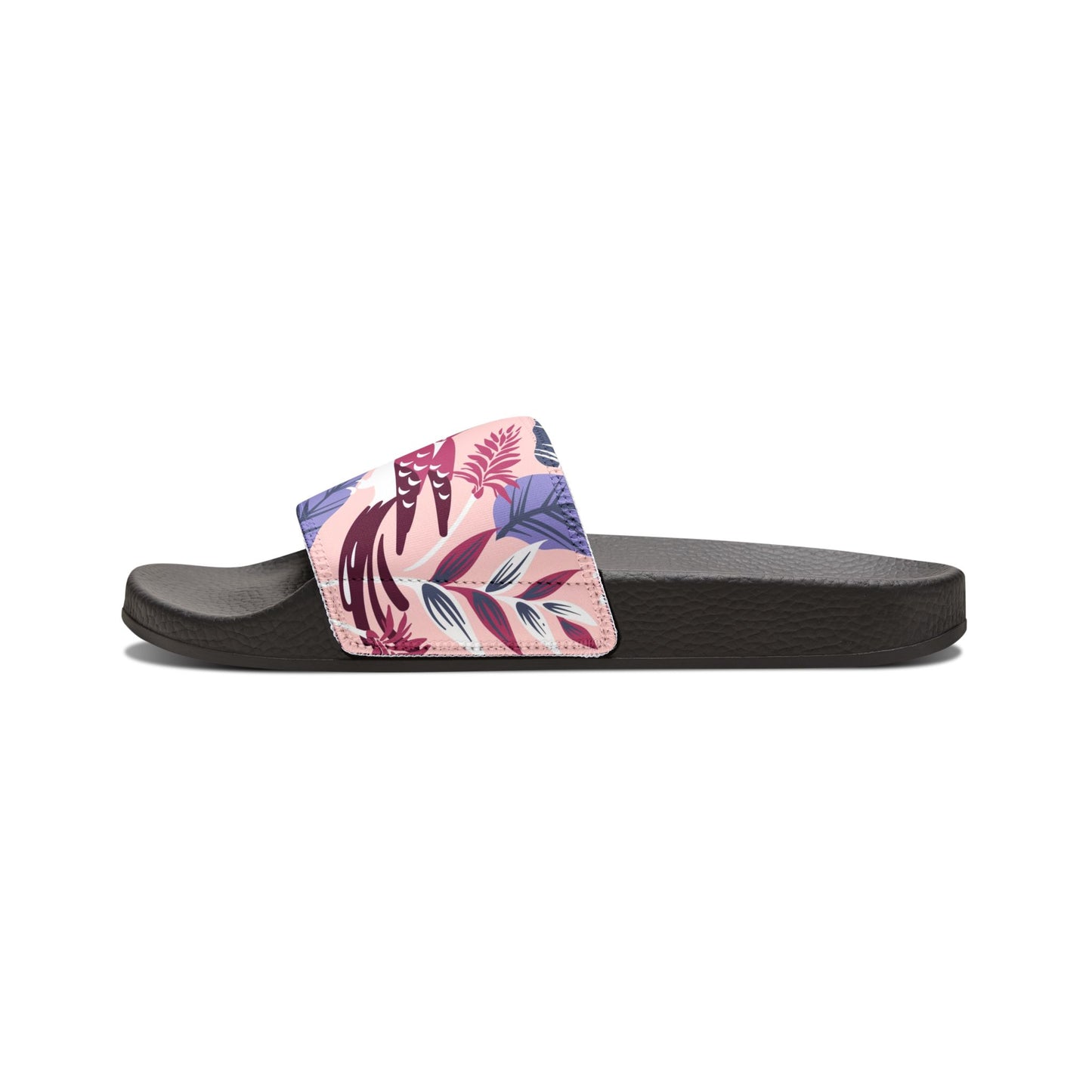 "Tropical Avian Whispers: Pink Paradise" Men's Beach Sandals - Island Vibes For Life