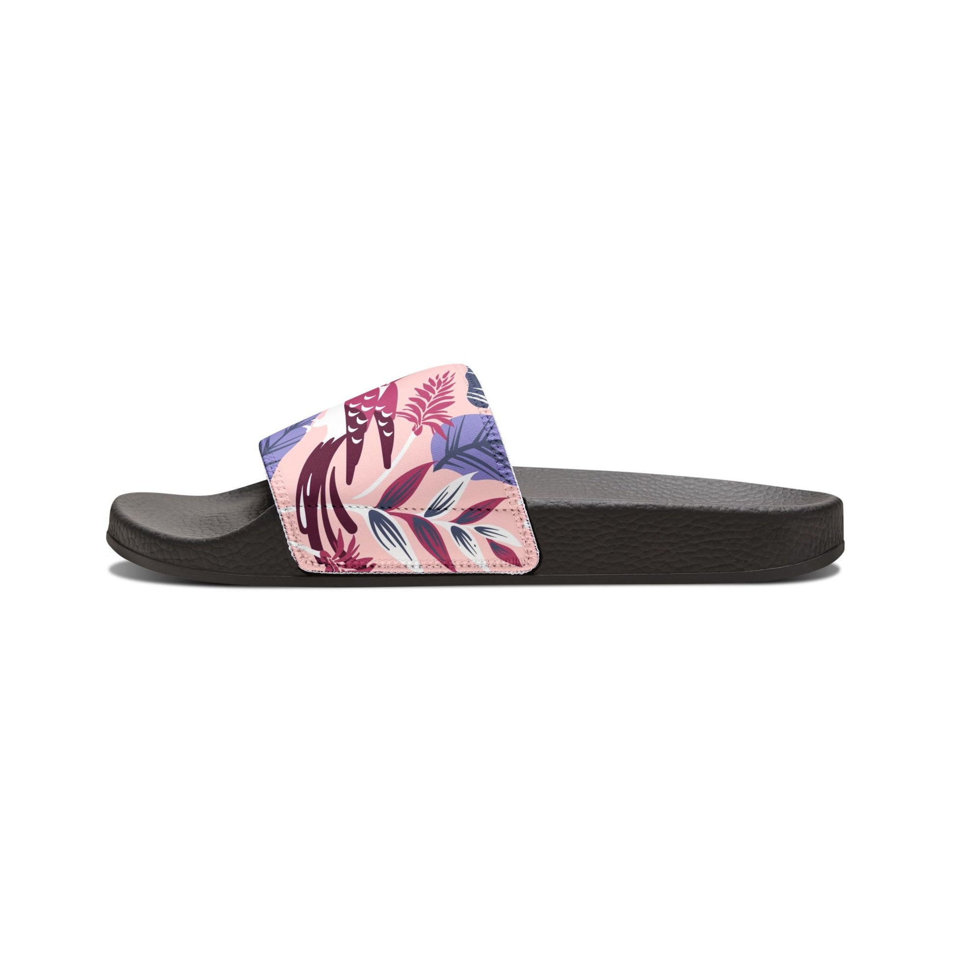 "Tropical Avian Whispers: Pink Paradise" Men's Beach Sandals - Island Vibes For Life