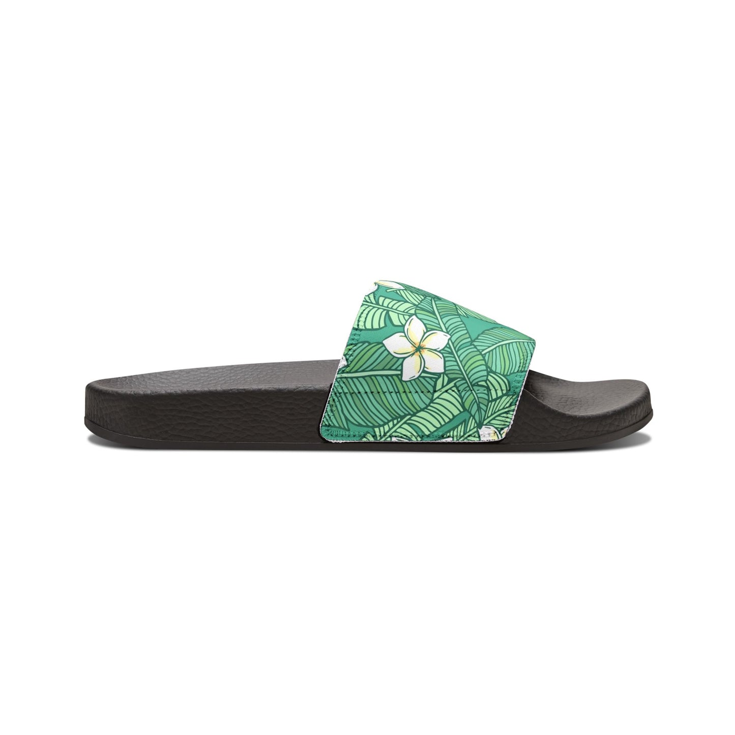 "Jasmine Palm Paradise" Men's Beach Sandals - Island Vibes For Life