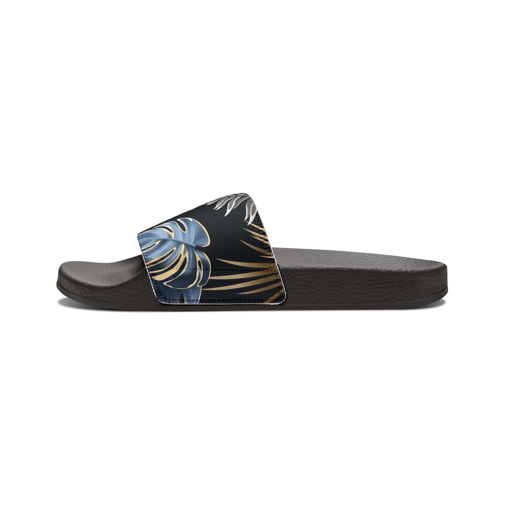 "Paradise Palms at Midnight" Men's Beach Sandals - Island Vibes For Life