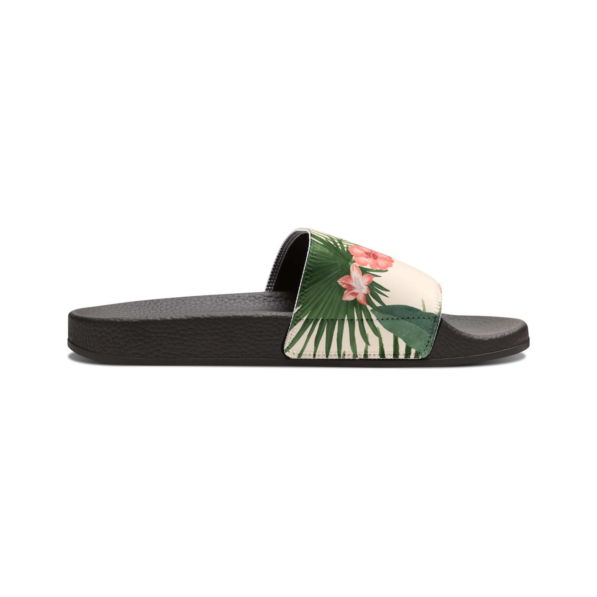 "Hibiscus Palm Oasis" Women's Beach Sandals - Island Vibes For Life