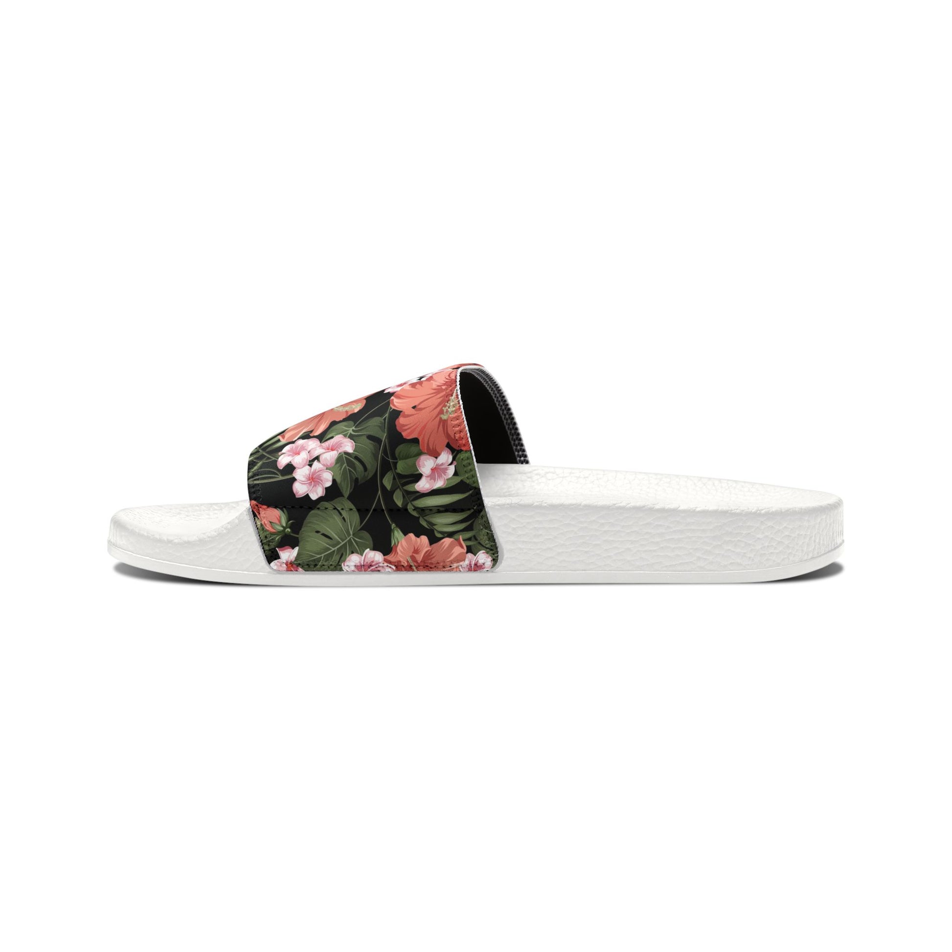 "Midnight Bloomscape" Women's Beach Sandals - Island Vibes For Life