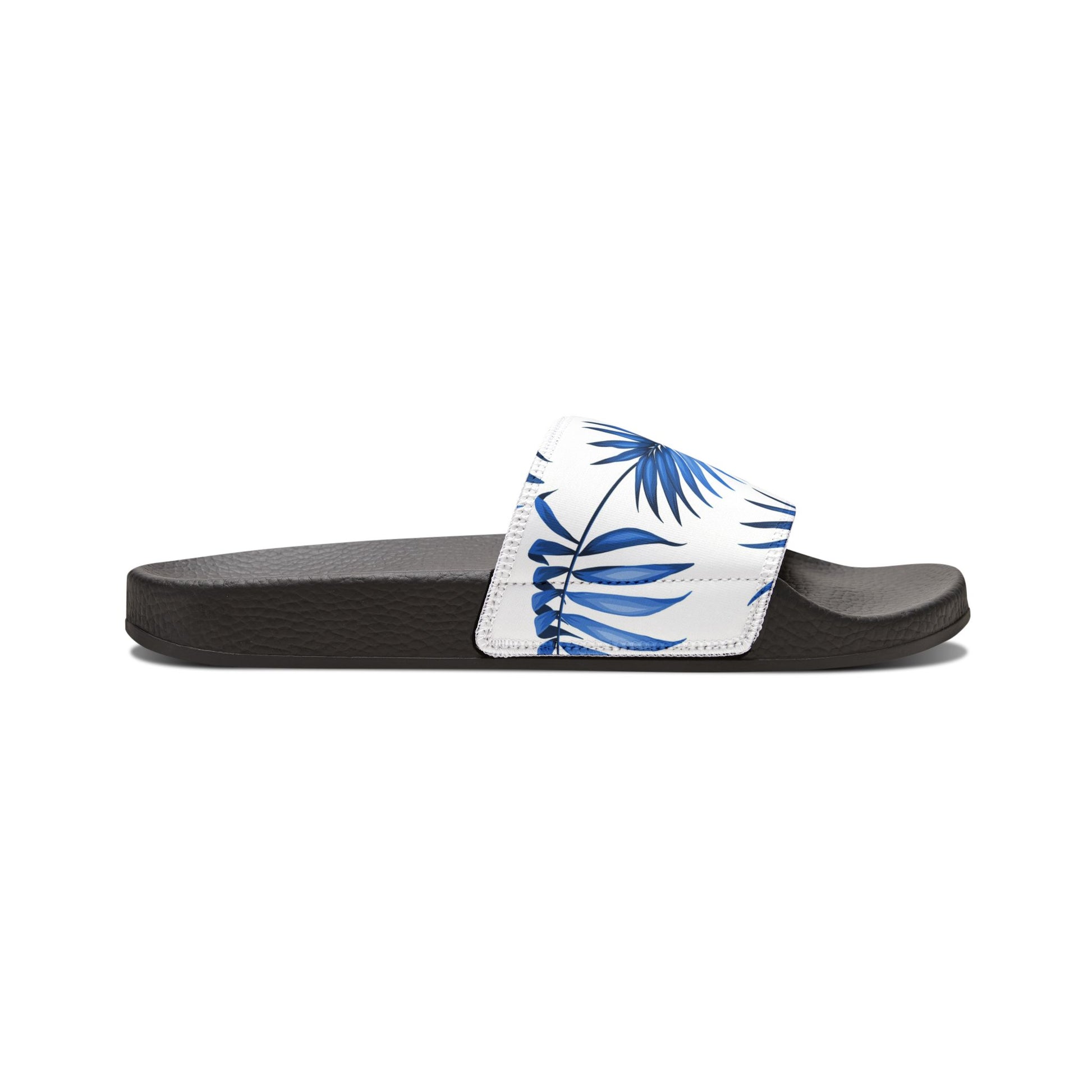 "Sapphire Palm Serenity" Men's Beach Sandals - Island Vibes For Life