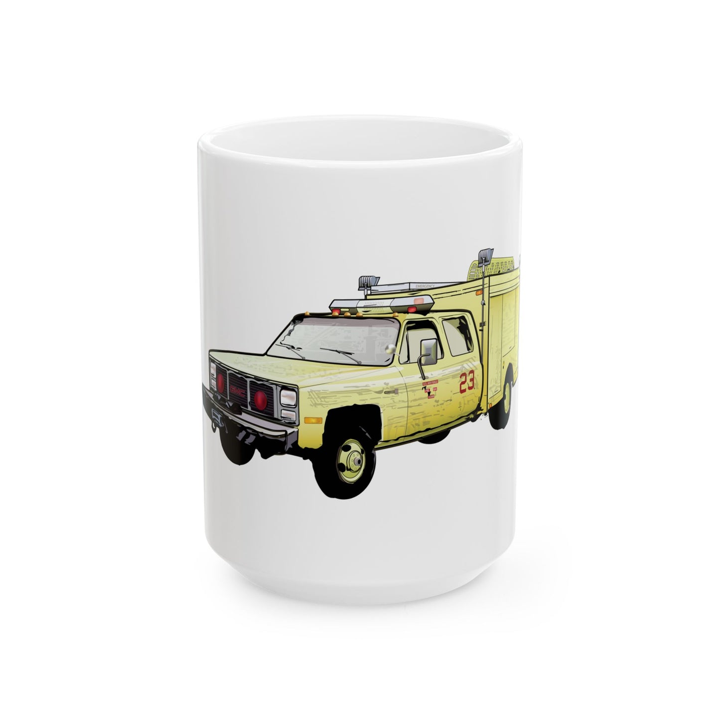Chanute Era Crash Truck Ceramic Mug, (11oz, 15oz)