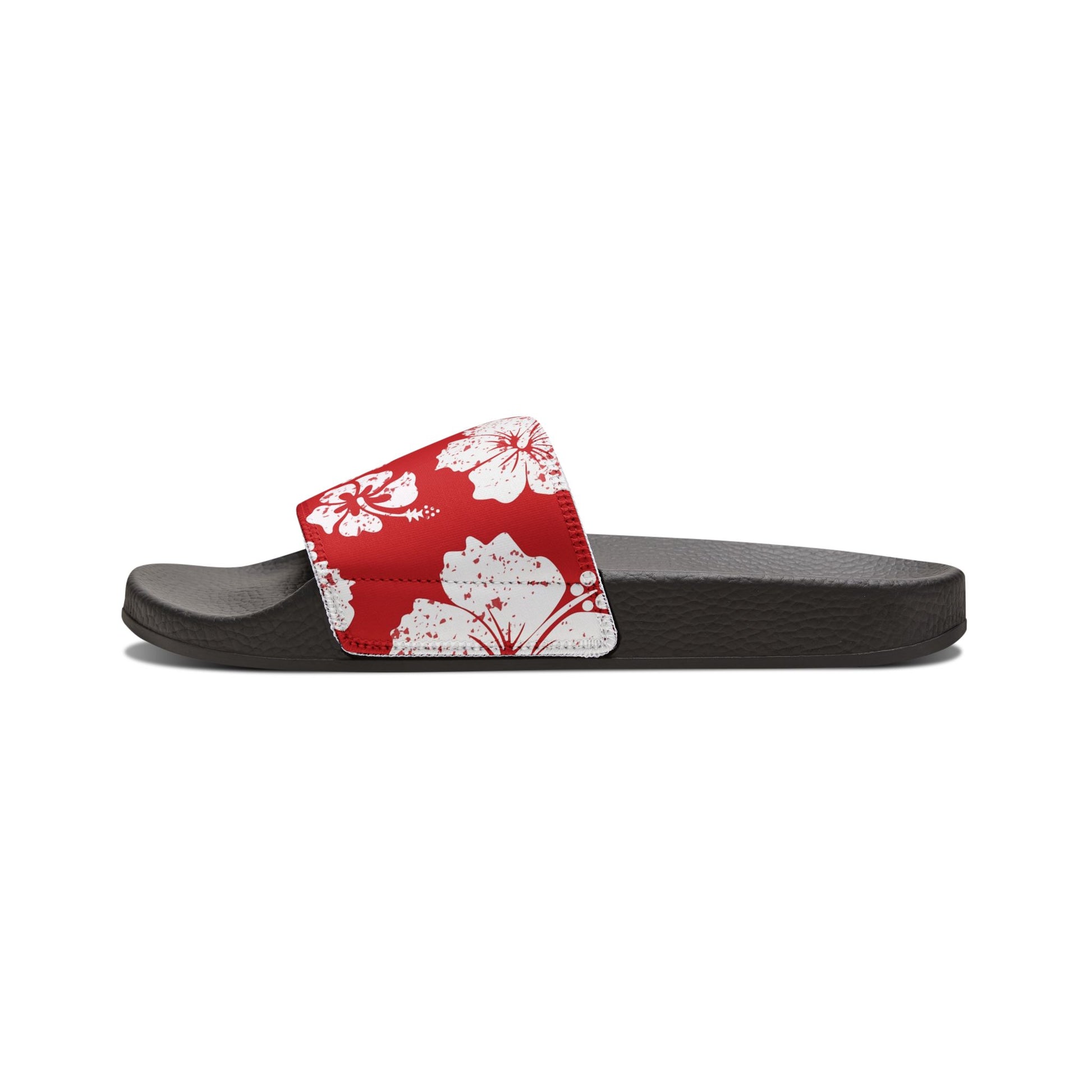 "Hibiscus Hues" Men's Beach Sandals - Island Vibes For Life
