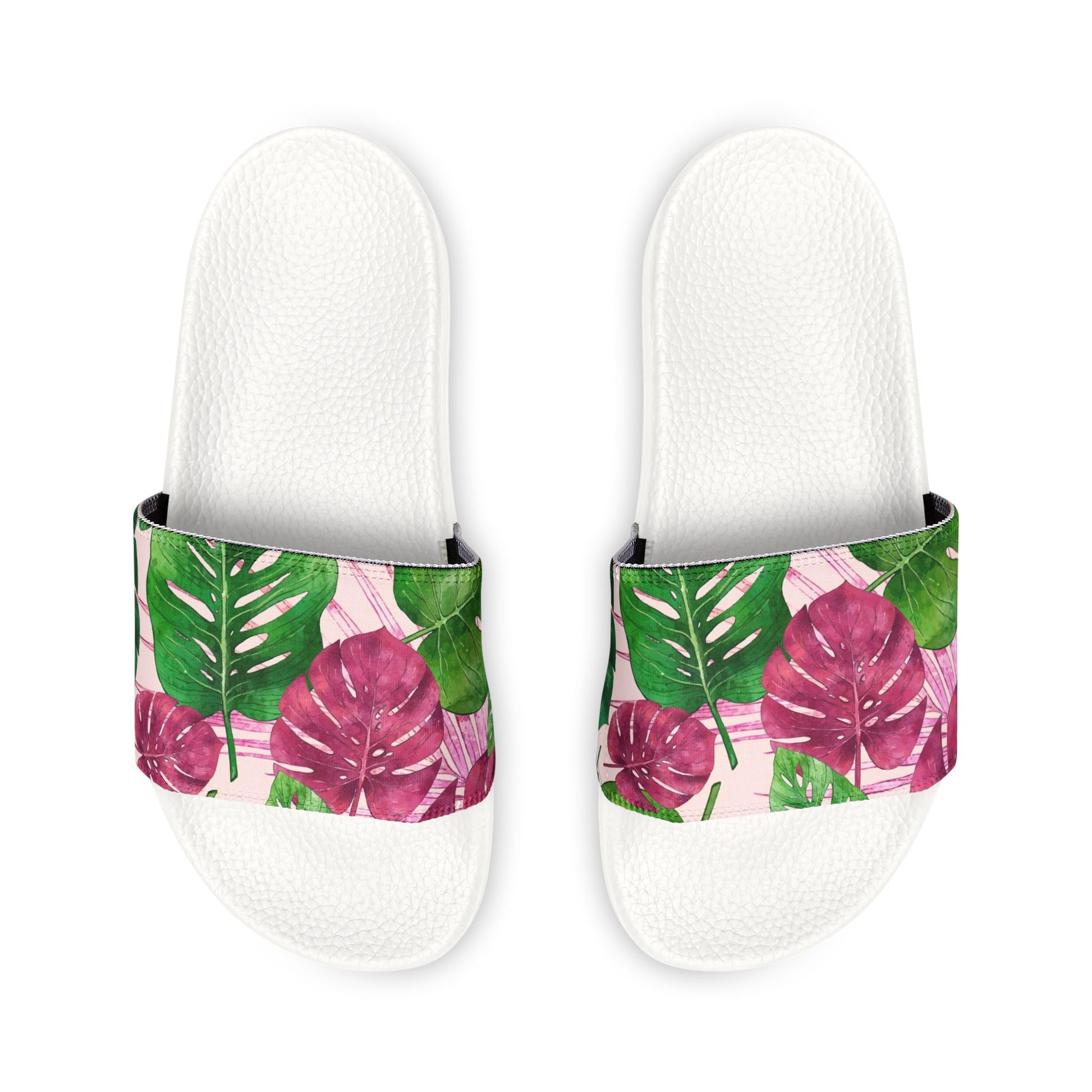 "Jungle Whispers: Coral Serenade" Women's Beach Sandals - Island Vibes For Life