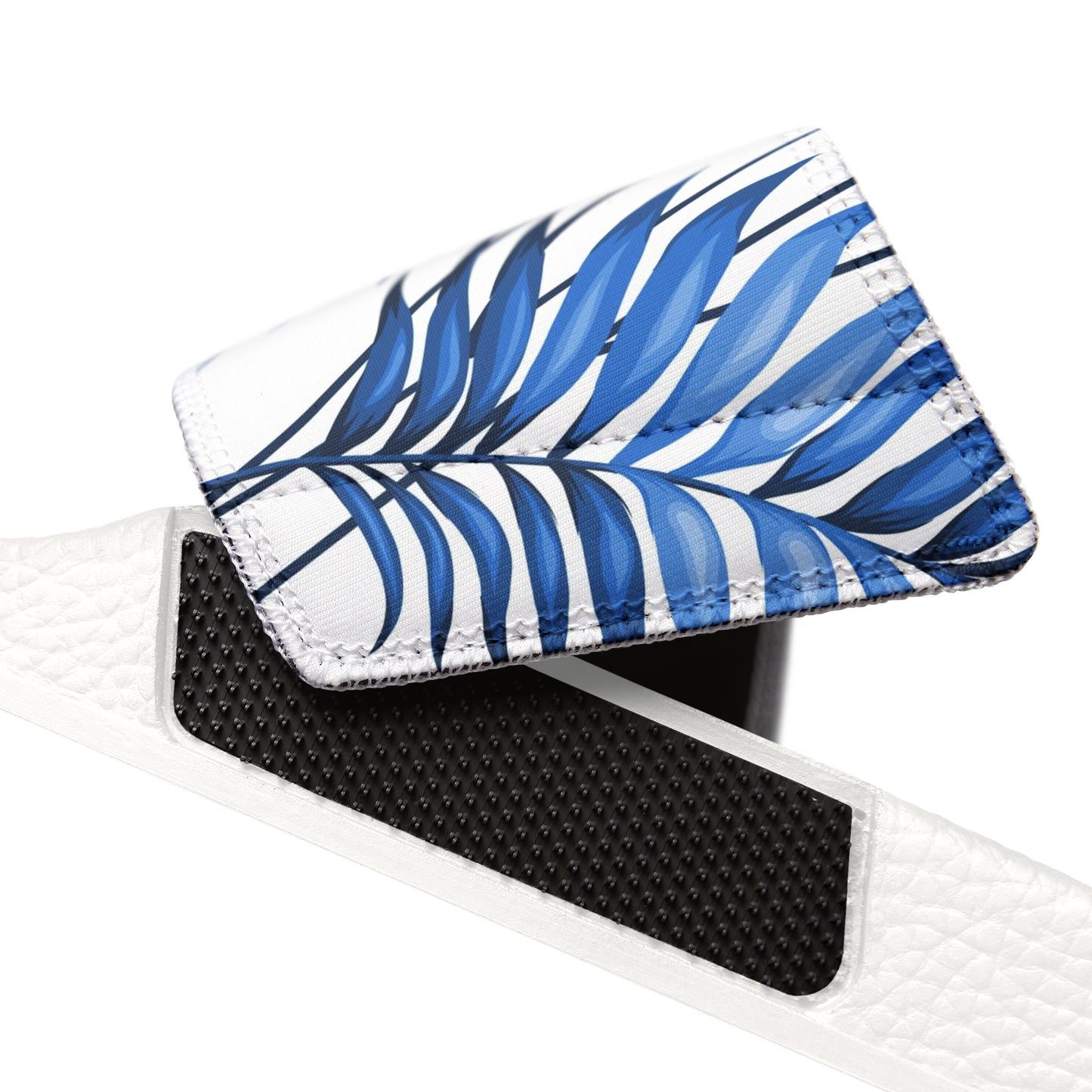 "Sapphire Palm Serenity" Women's Beach Sandals - Island Vibes For Life